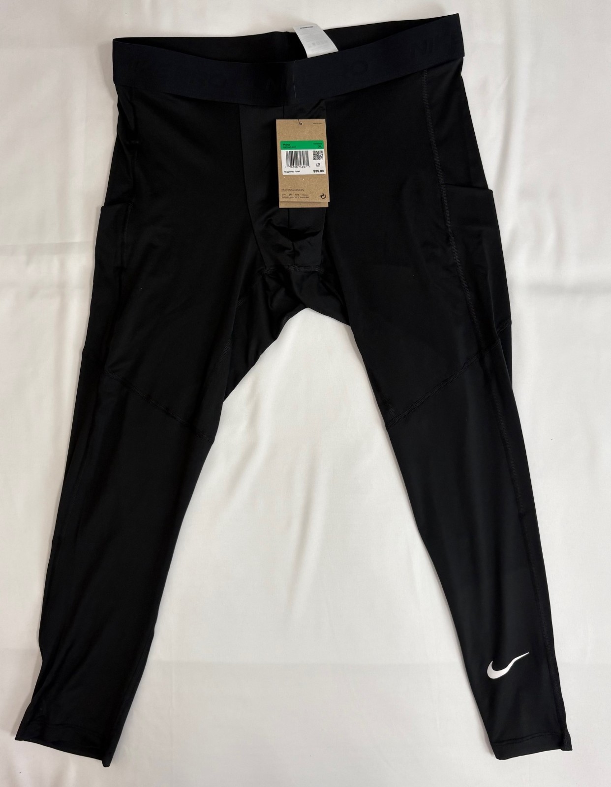 Nike Pro Dri-FIT Men’s Tights Black Sz XL Compression 3 Qtr Length FB7950-010