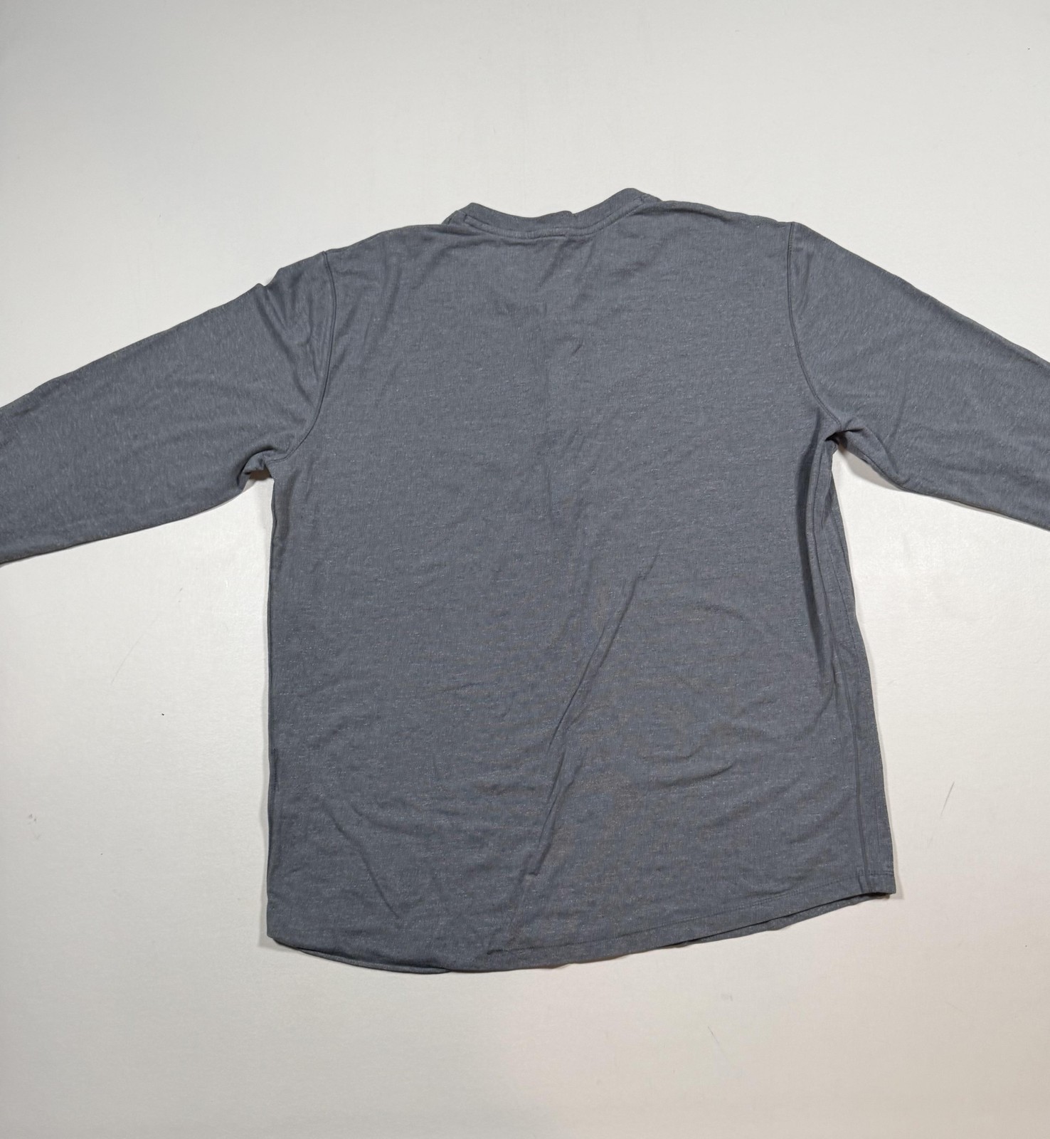 Under Armour HeatGear Shirt Mens Large Gray 3/4 Sleeve Henley Project Rock