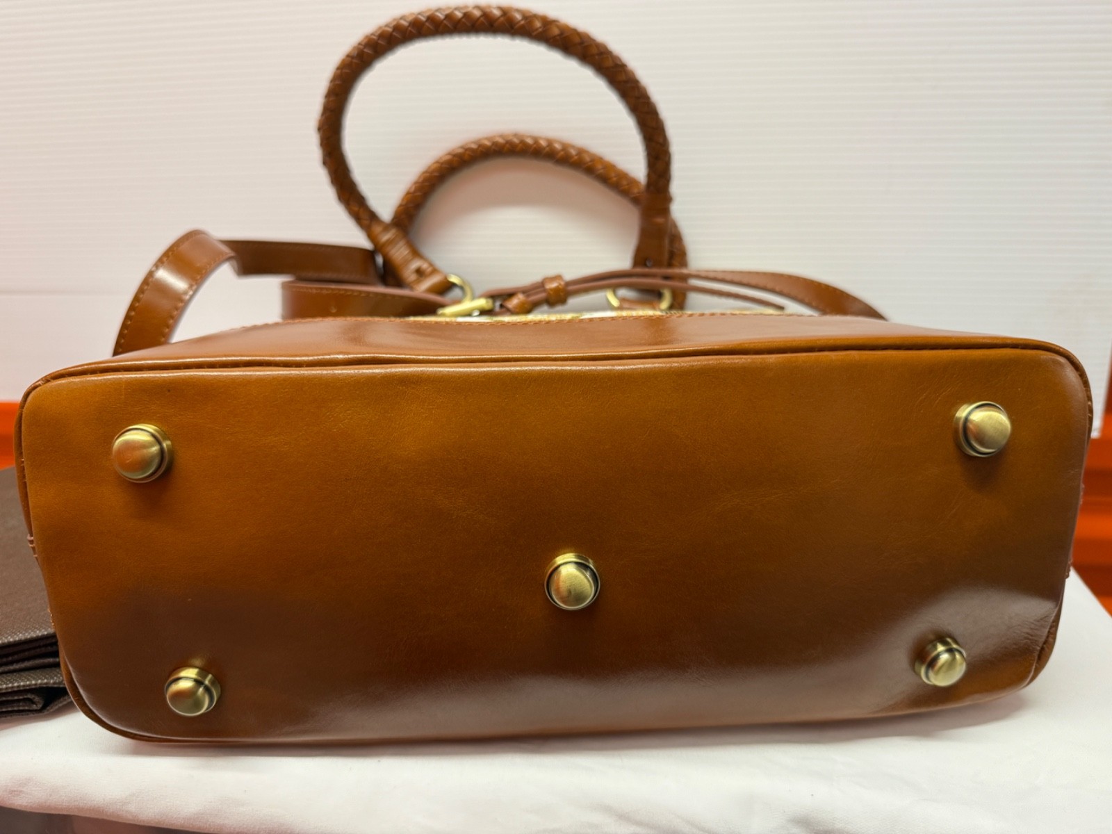 Patricia Nash LESINA Discovery Tapestry & Leather Tan Tote NEW $399 309 OF 400