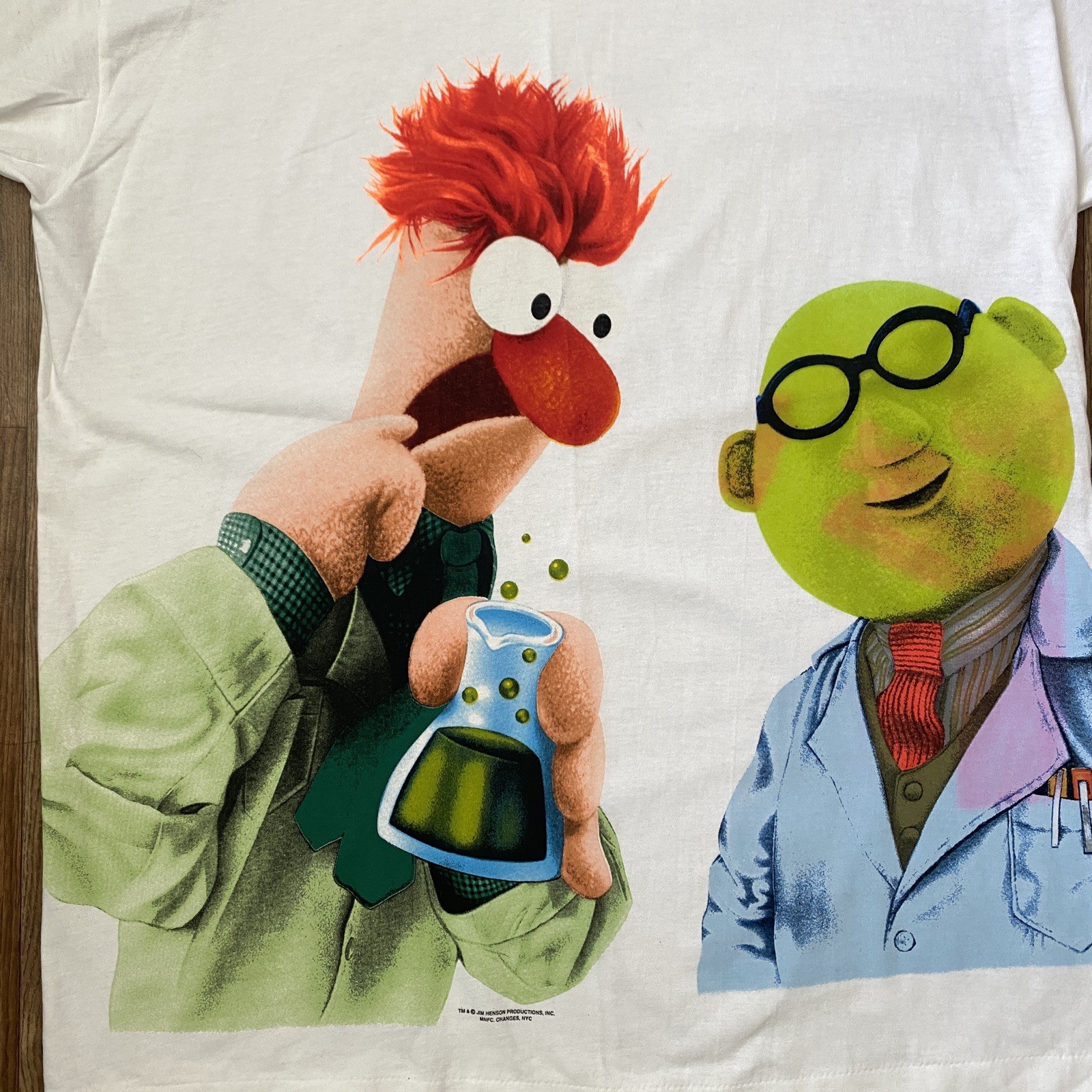 Vintage Muppet Show Beaker Dr Honeydew Shirt XL Jim Henson Single Stitch Changes