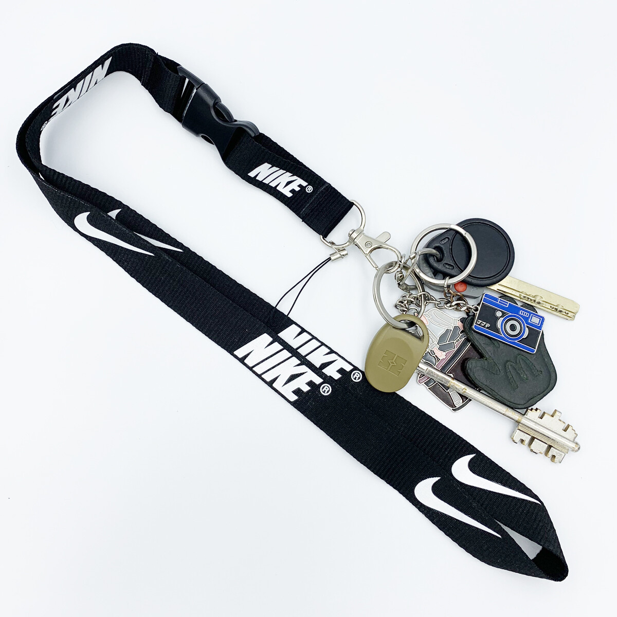 Nike 10 Pieces Set Lanyard Detachable Keychain Badge ID 10-Pack Multicolor