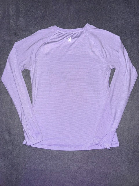 Spyder Active Long Sleeve Shirt Womens Medium Purple Athletic Base Layer Top