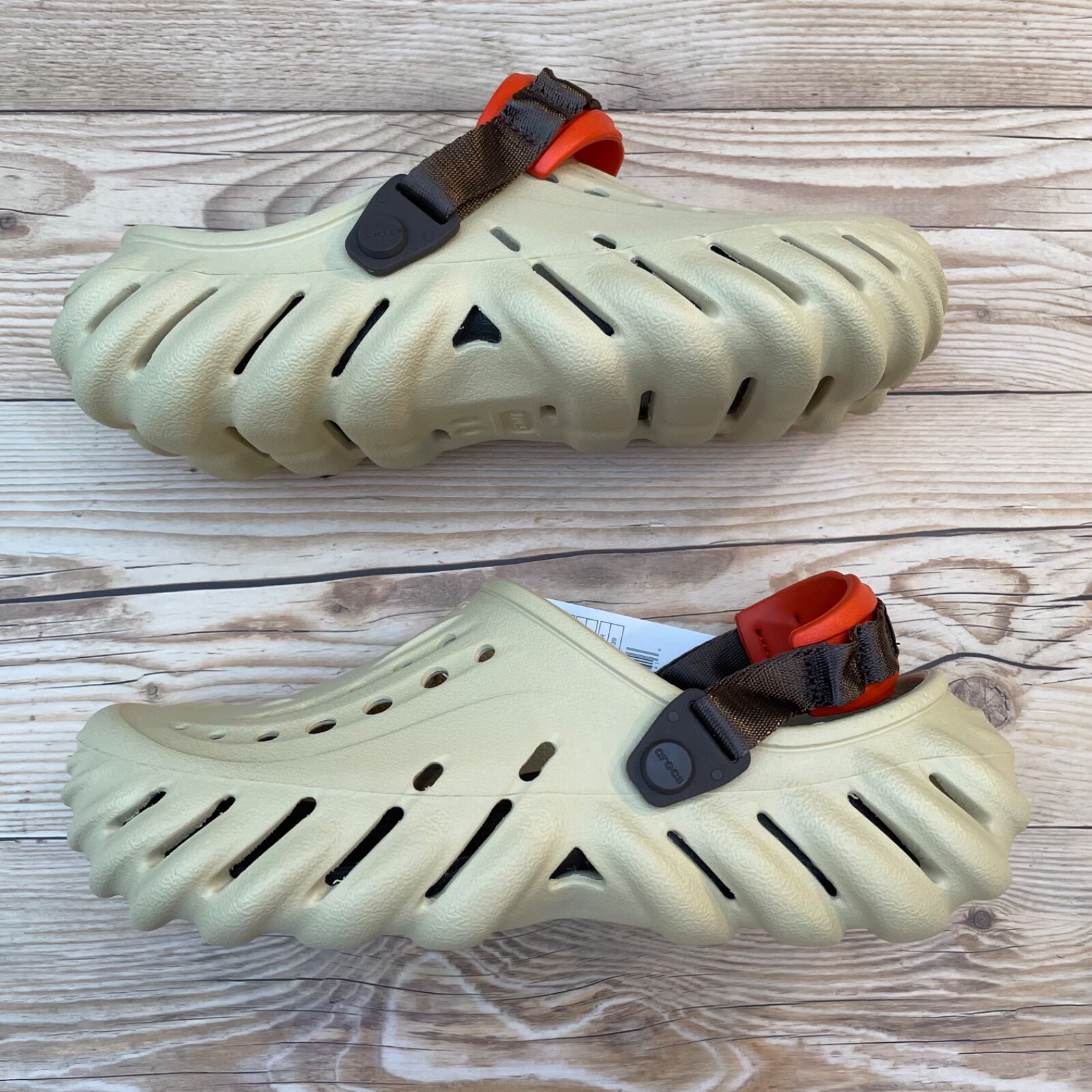 Crocs Echo Clog Beige/Brown/Orange Select-a-Size