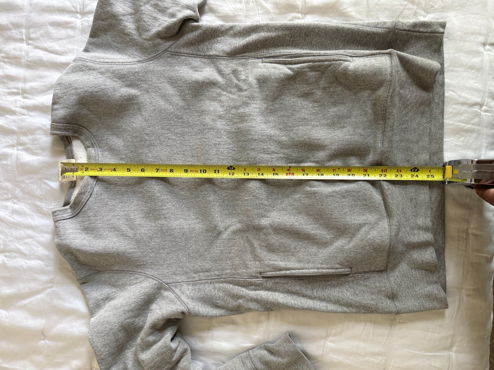 3sixteen Gray Heavyweight Sweatshirt Men M Made in Canada