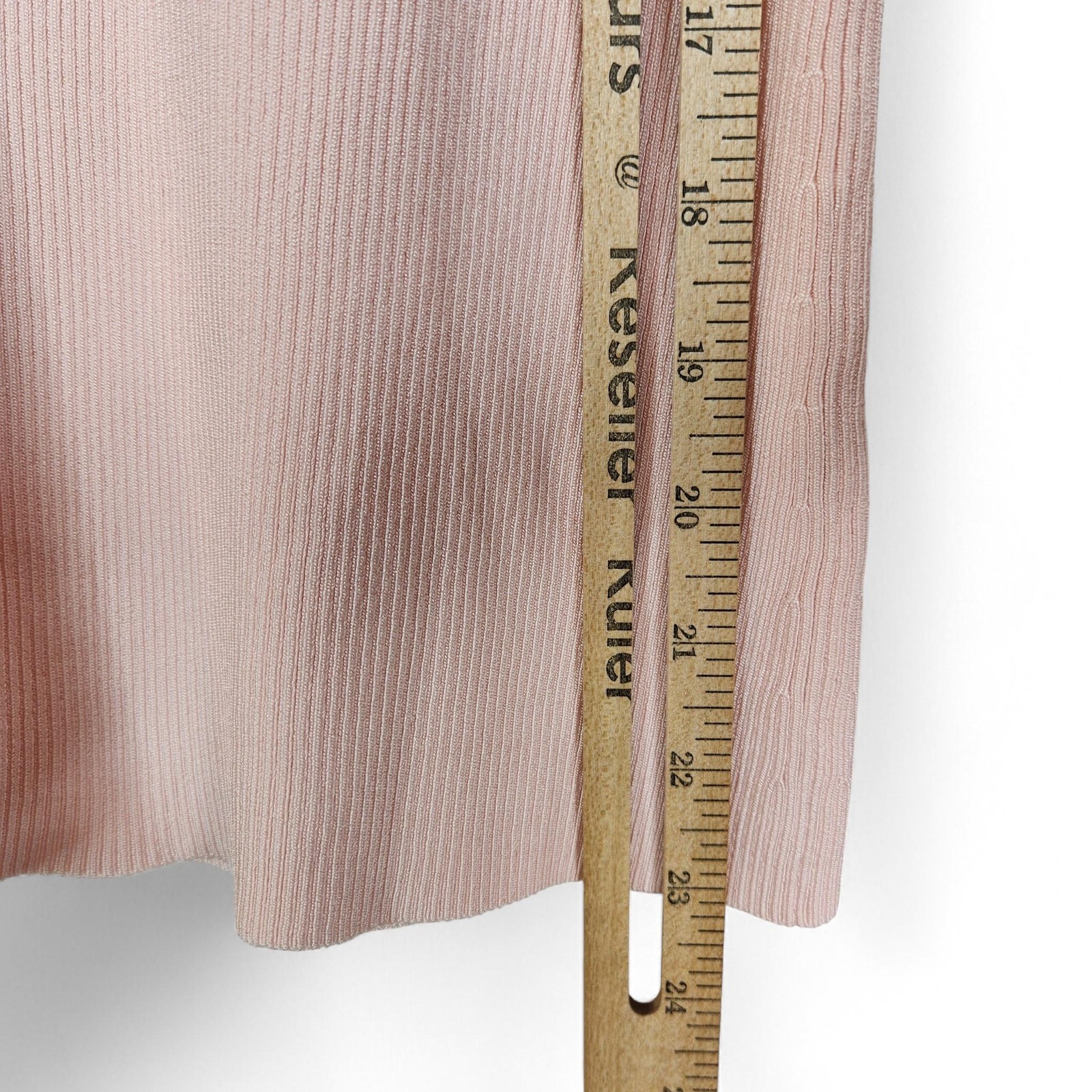ELIZABETH AND JAMES Sweater Womens Small Pink Willow Ribbed Bell Sleeve Pullover