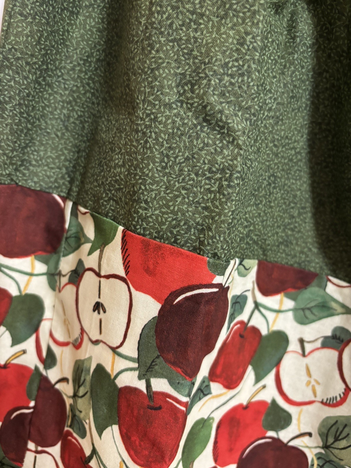 Handmade Skirt apple design for any season great for a teacher