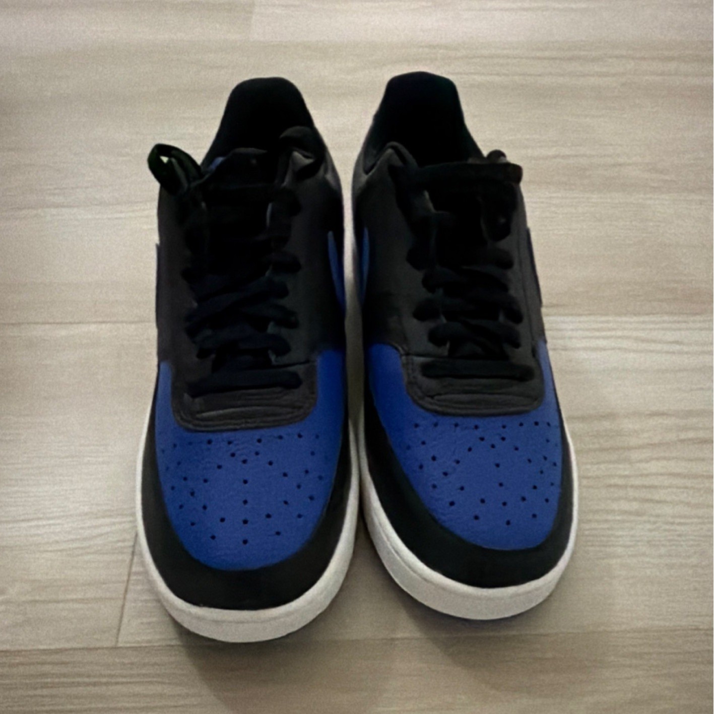 BRAND NEW Nike Court Vision Low Sneakers Black/Game Royal/White DM8681-001