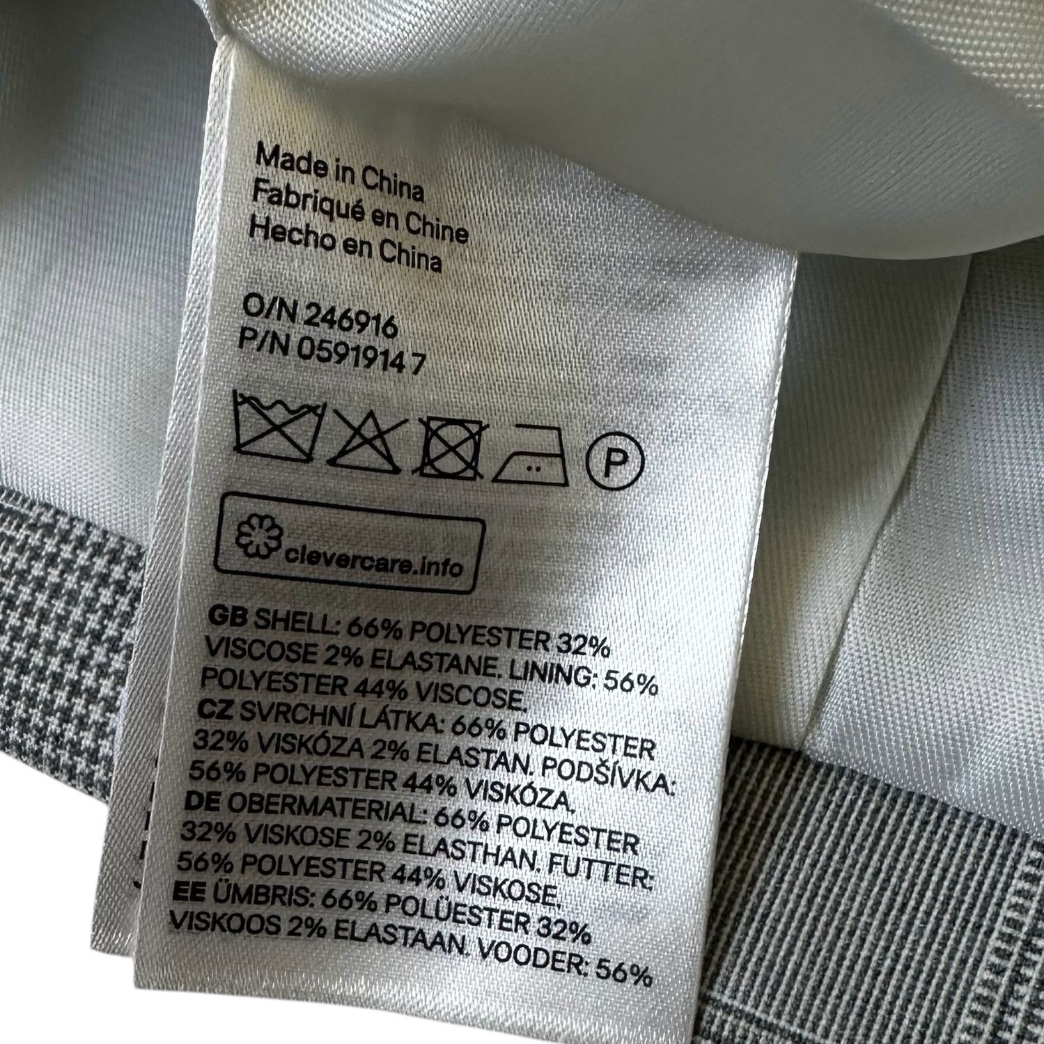 H&M Gray Plaid Lined Collared Blazer w/ Pockets Women Size 4 NWT | 28-11