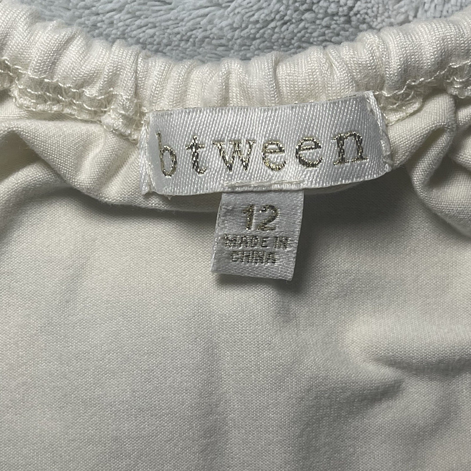 BTWEEN Women’s Cream Embroidered Tiered Sleeveless Dress Size 12 Boho Floral