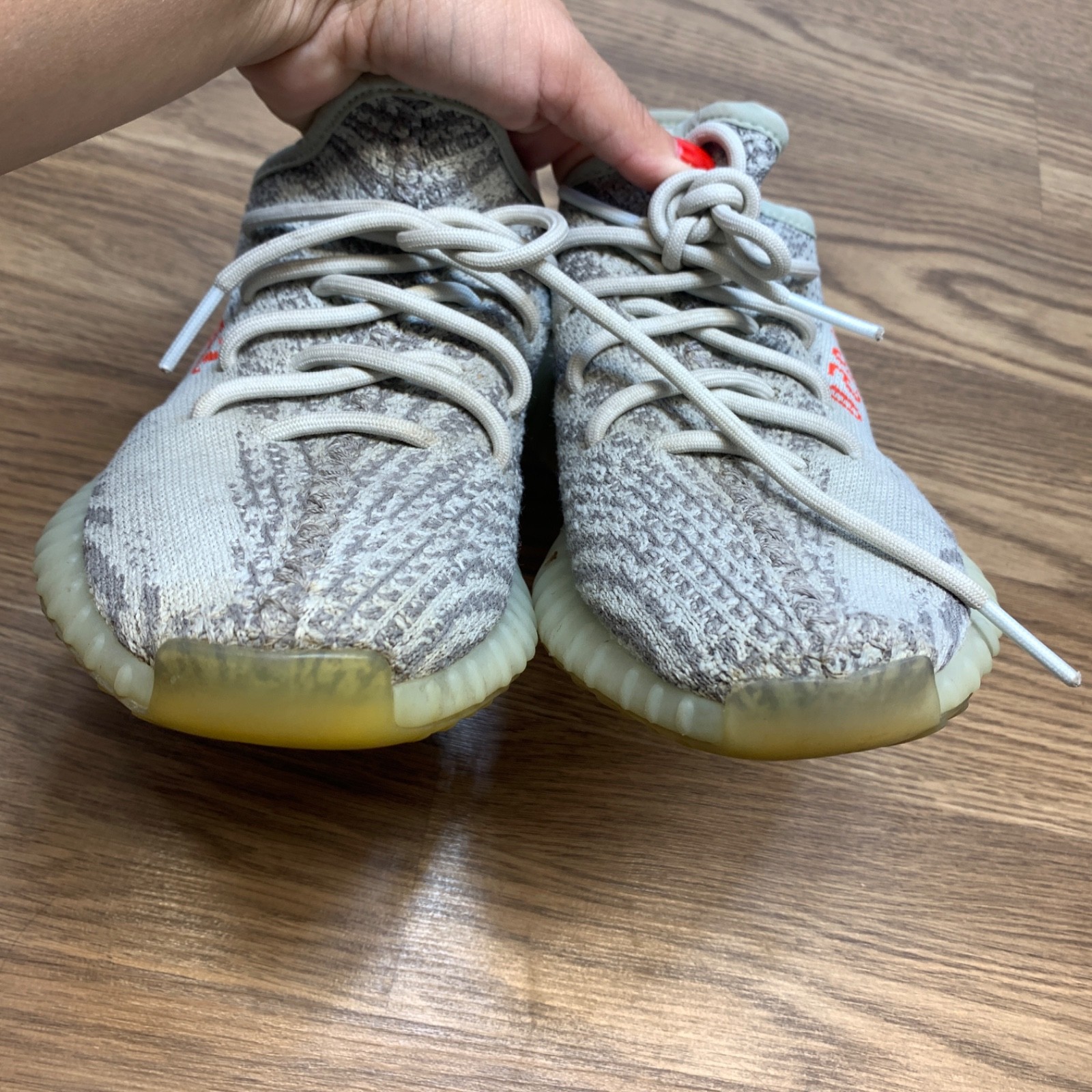 Adidas Yeezy Boost 350 Gray Red 2021 Men’s Size 7 Kanye Used