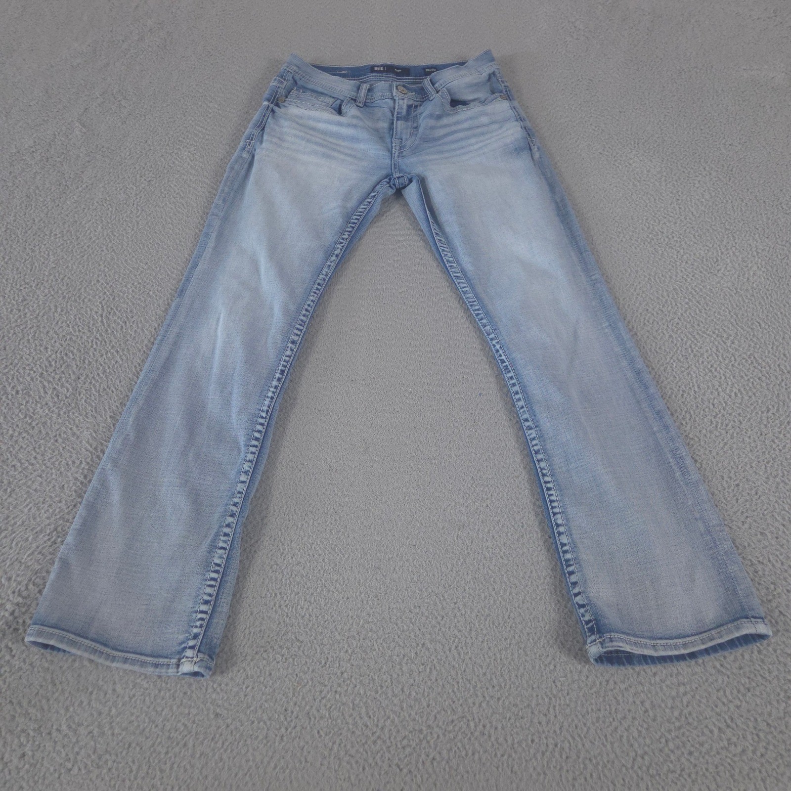 BKE Jeans Mens 29×32 Blue Aiden Boot Stretch Light Wash Repreve Denim Bootcut