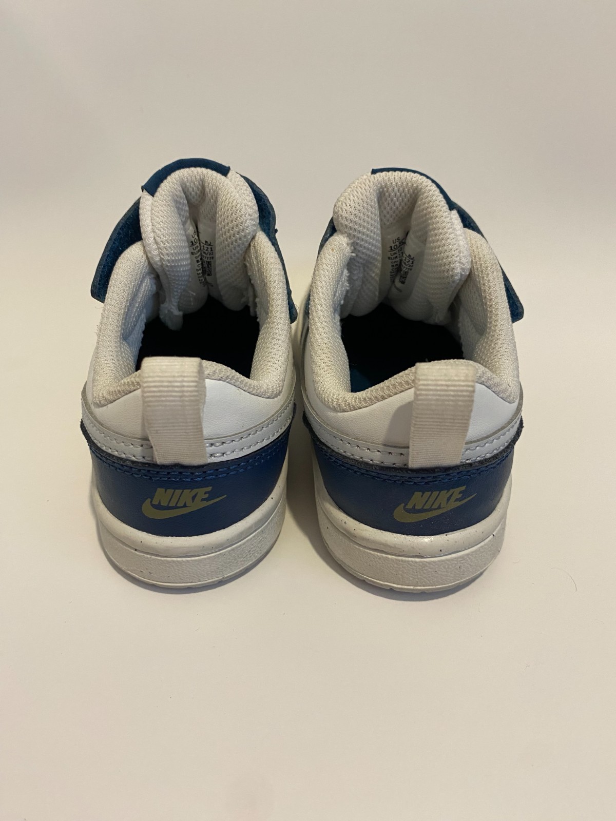 (Size 10.5c) Nike Court Borough 2 Low White Valerian Blue FREE SHIPPING
