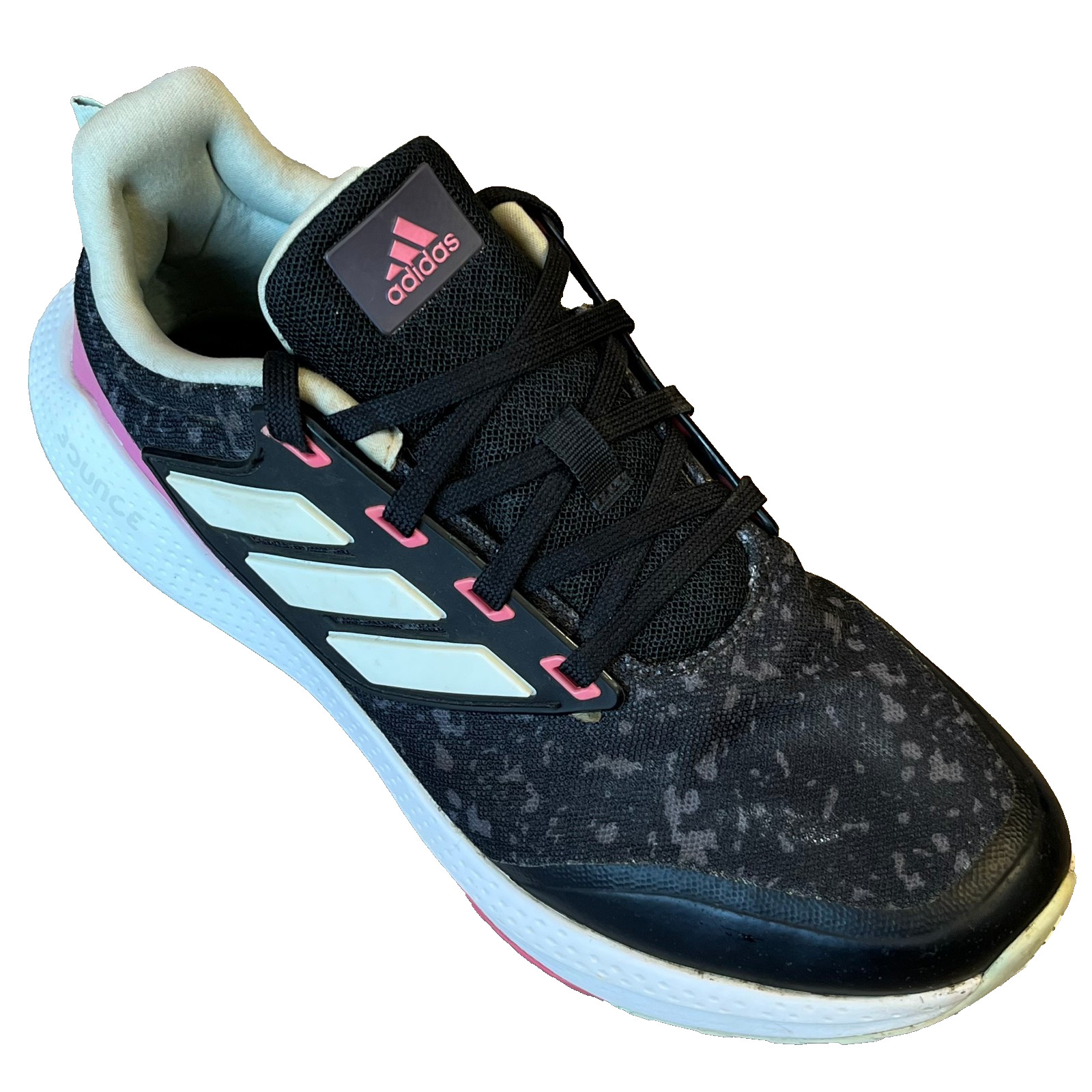 Adidas EQ21 Run 2.0 Running Shoe Black Magenta Women 7.5 Youth 6 UK5.5 EU 38 2/3