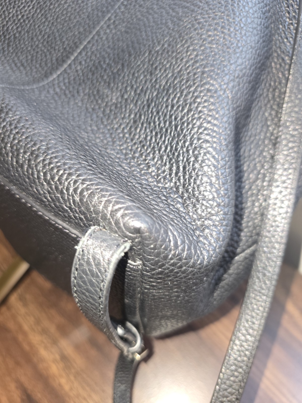 Kate Spade New York Black Pebbled Backpack Tassel, Gold Hardware, WKRU4071