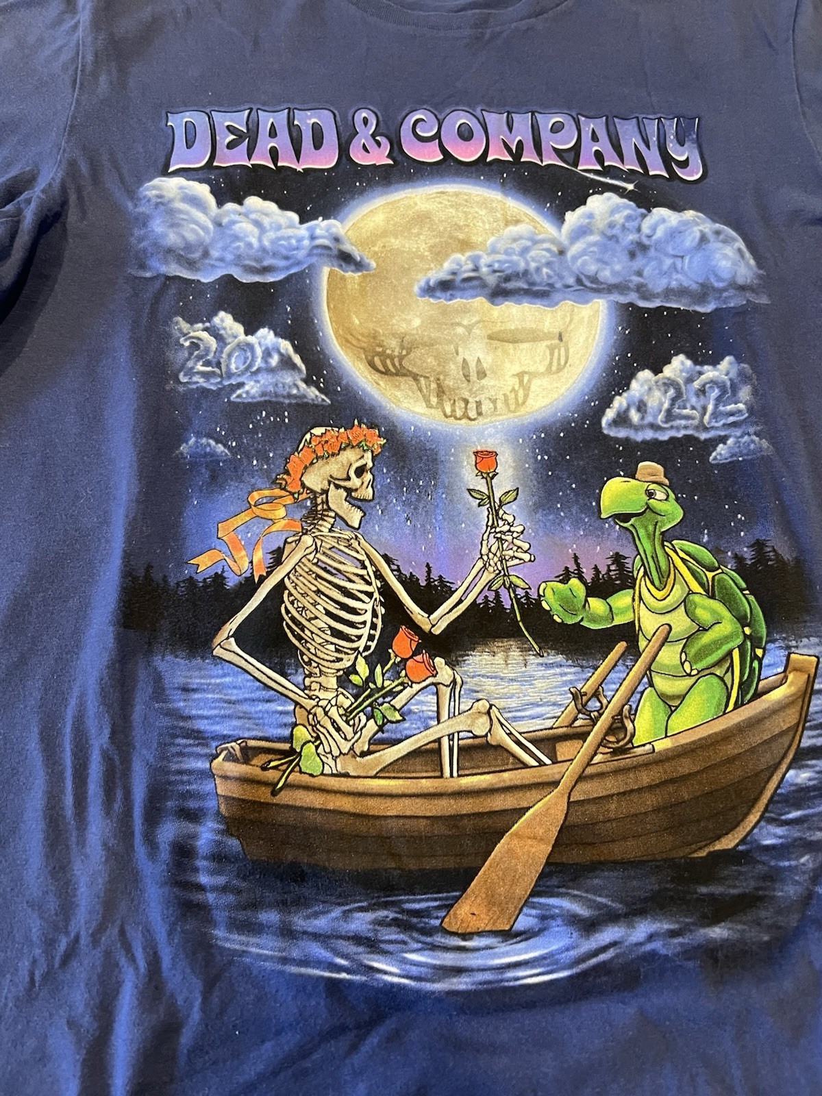DEAD & COMPANY Medium Summer 2022 Concert T-Shirt Front Back Graphic