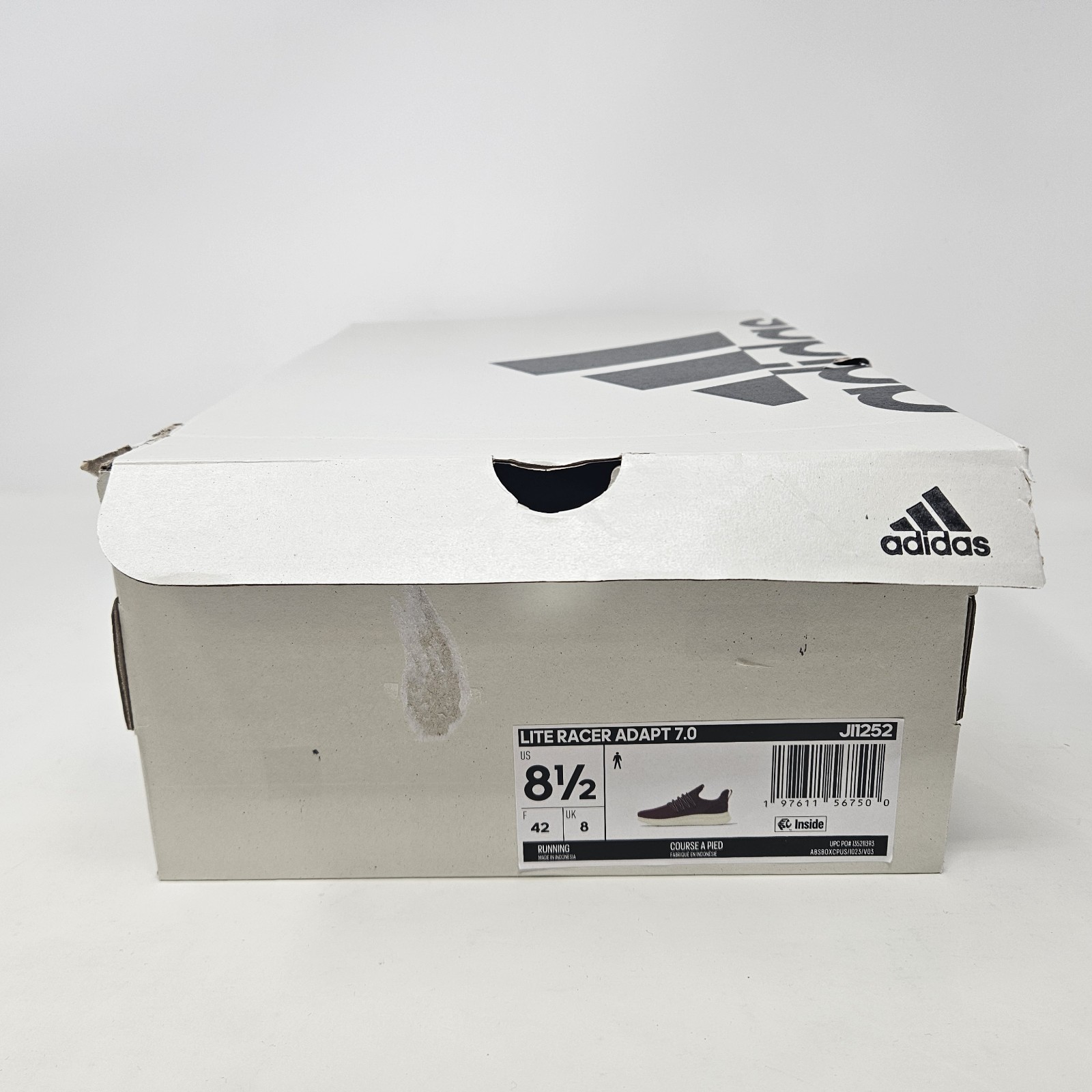 Adidas Lite Racer Adapt 7.0 ‘Collegiate Burgundy’ Sneaker/ JI1252 / Men Size 8.5