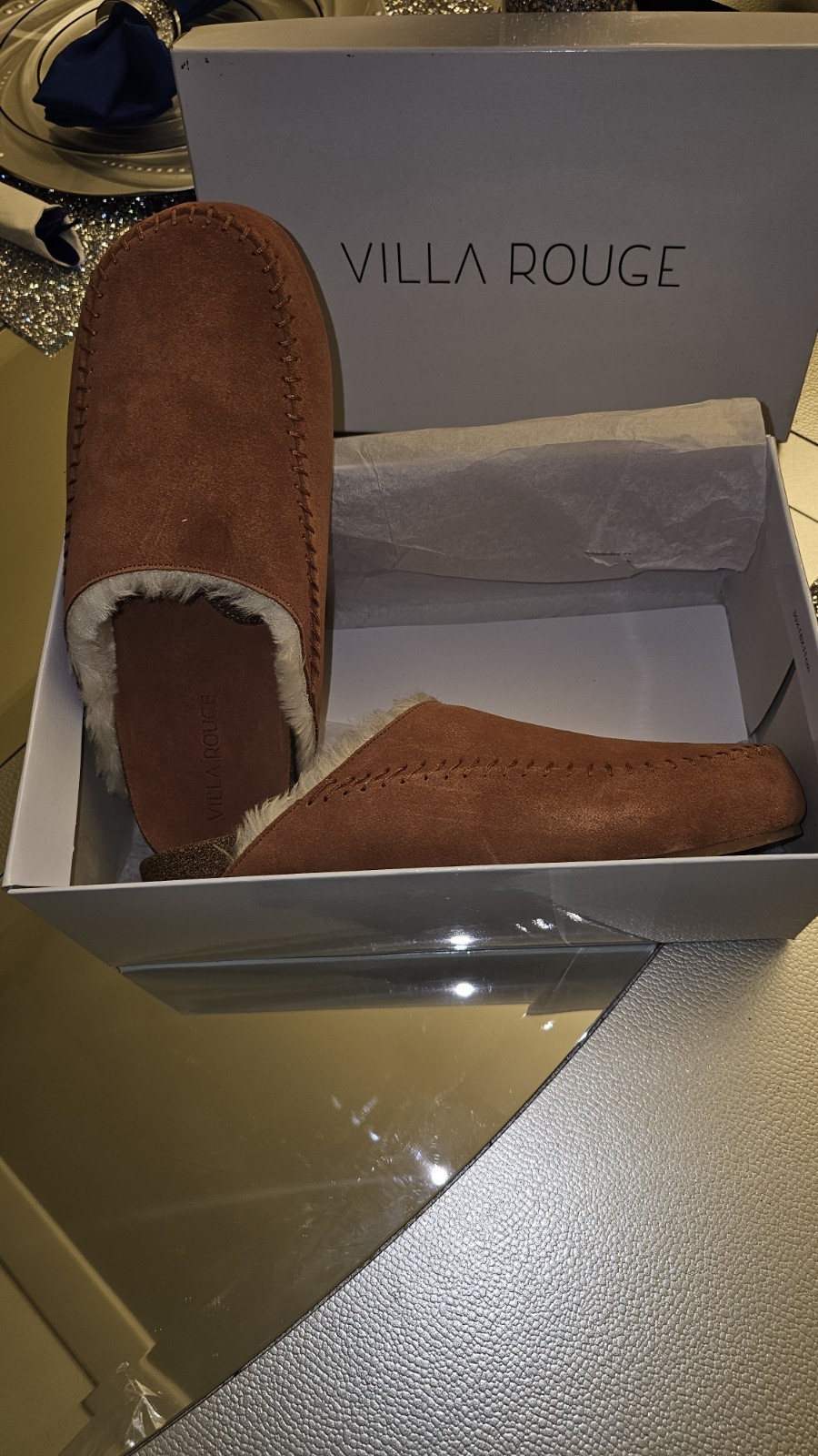 NIB VILLA ROUGE VALDEZ SLIPPERS WOMEN’S SIZE 9M