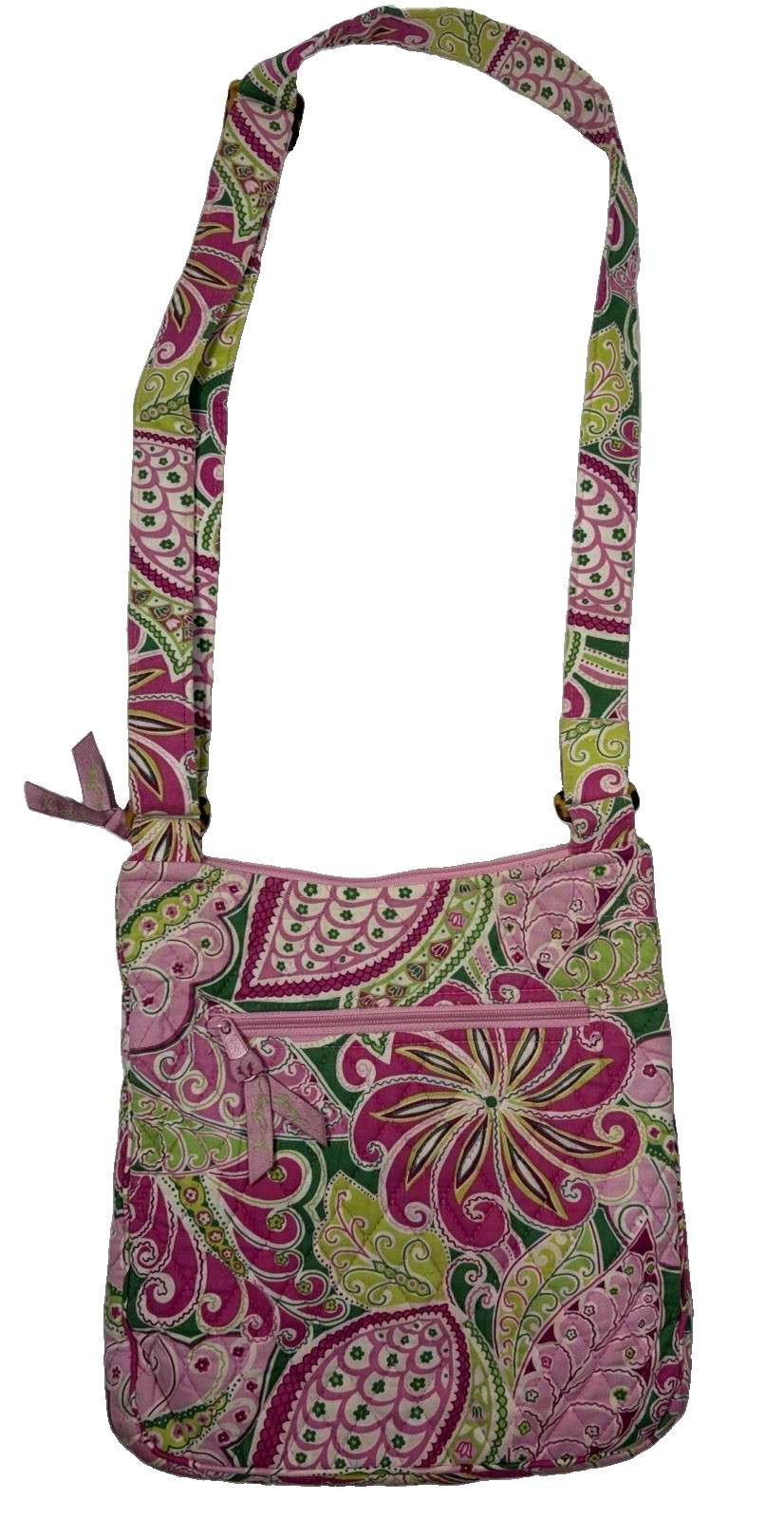 Vera Bradley Hipster Crossbody Bag in Pinwheel Pink Y2K Retired Print 11”x10”