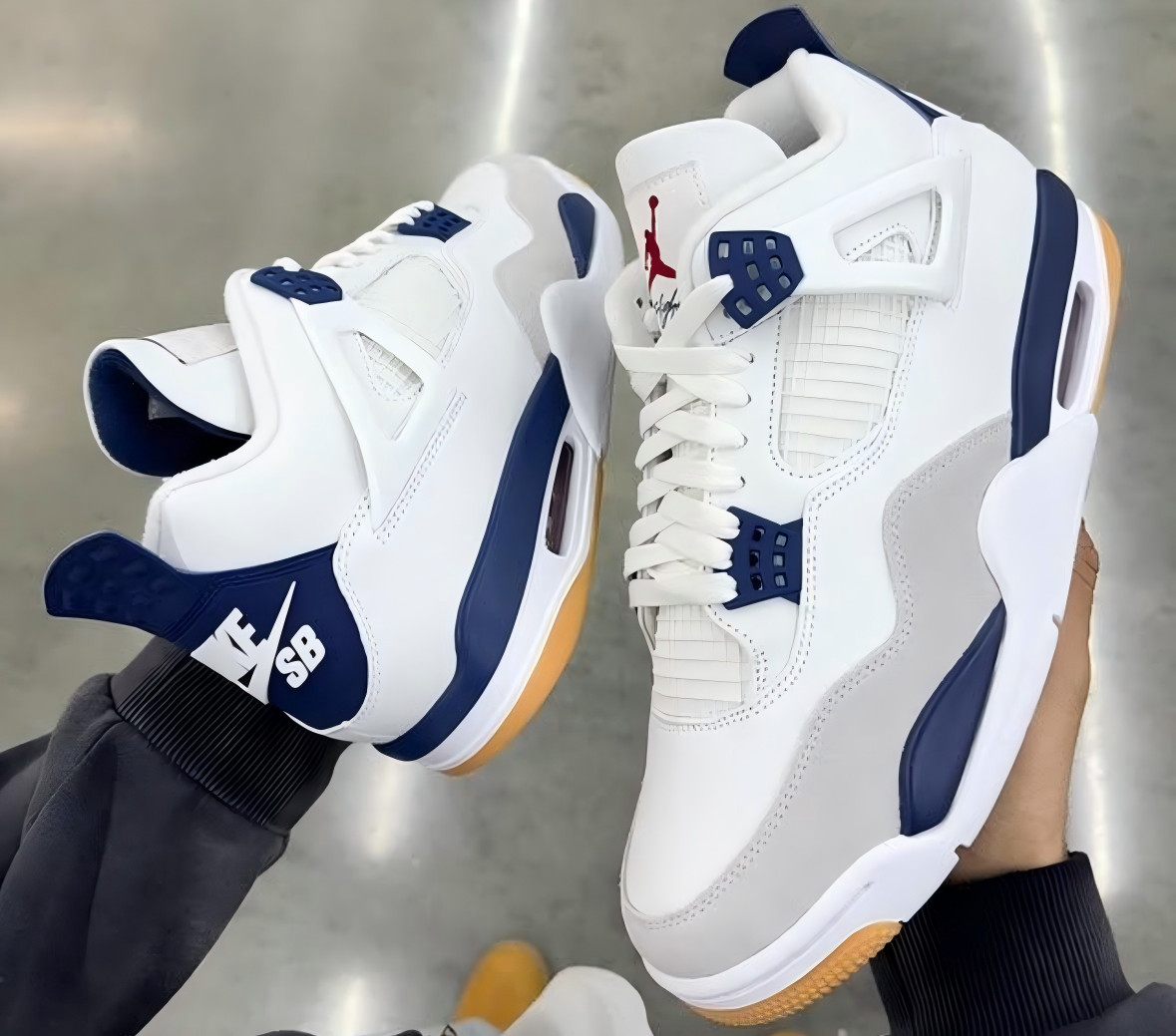 Jordan 4 Retro SB “Navy Blue” Men’s Basketball Shoes – Mid Top – US Size 7–12