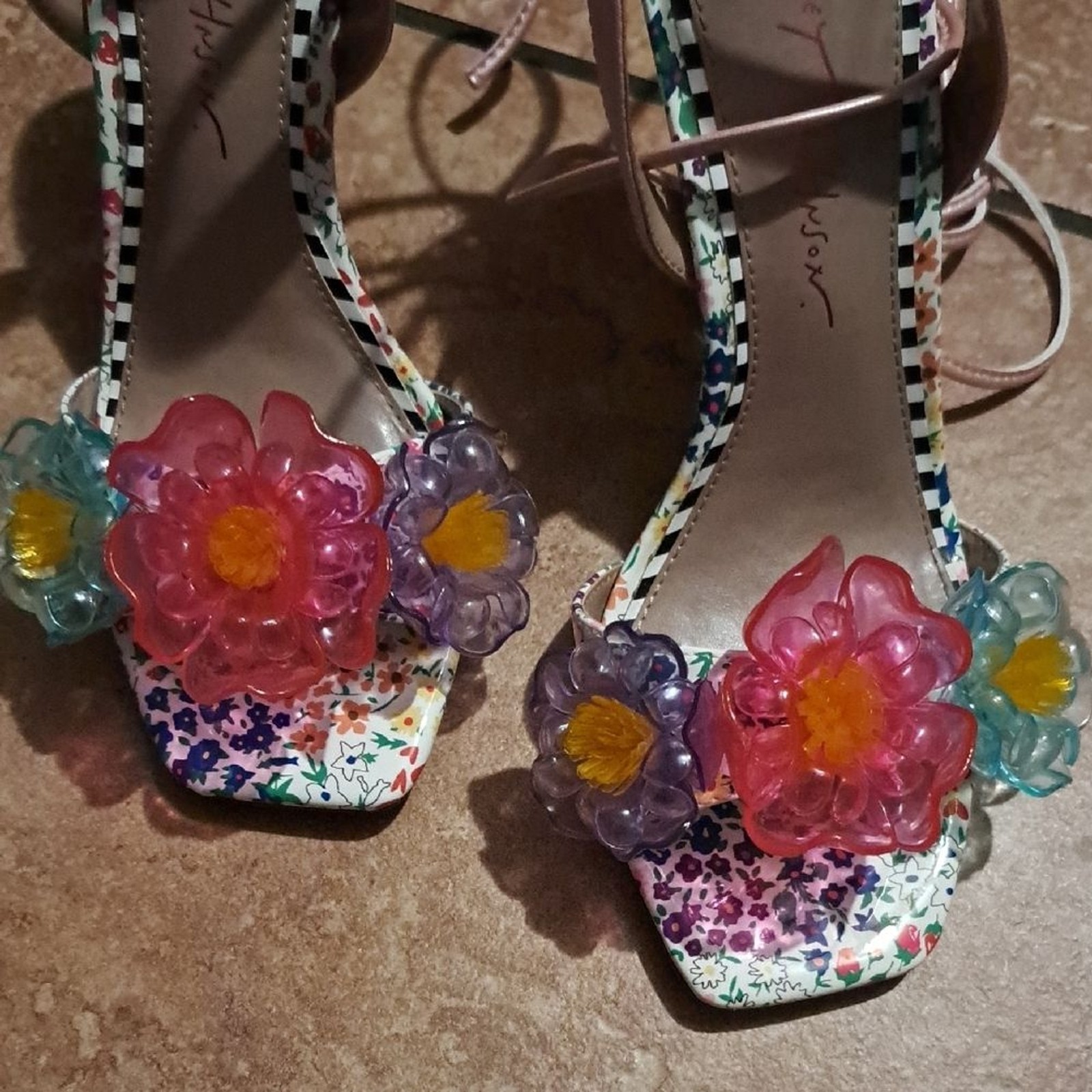 Betsey Johnson Multicolor Floral Heels