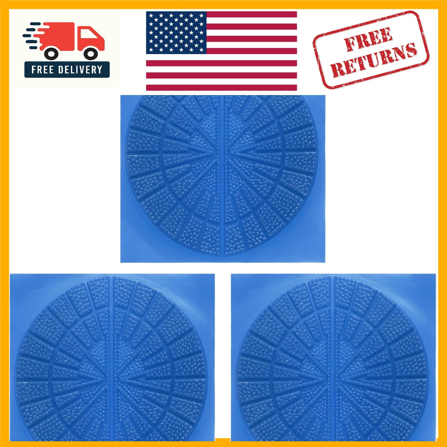 Versatile Non-Slip Sole Protectors for Sneakers – 3 Pairs Lightweight Blue
