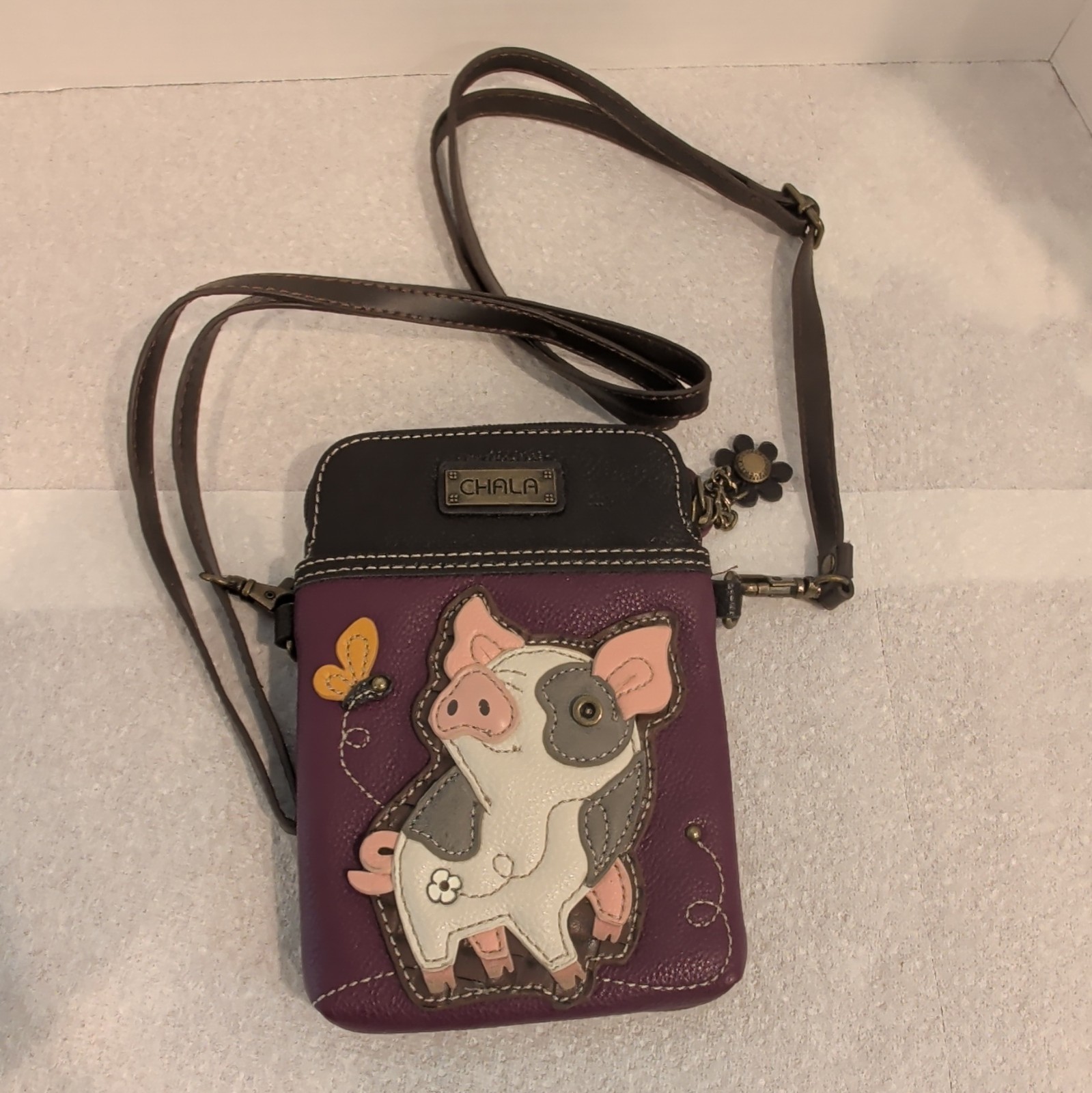 Chala Cellphone Crossbody Handbag Farm Animal Adjustable Strap Purse NWT