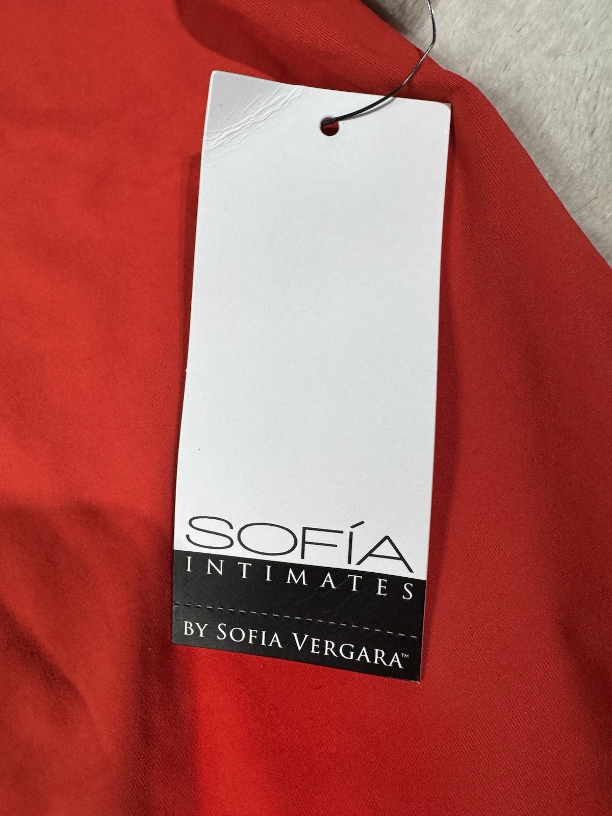 Sophia Intimates By Sophia Vergara Short Sleeve bodysuit Red XL