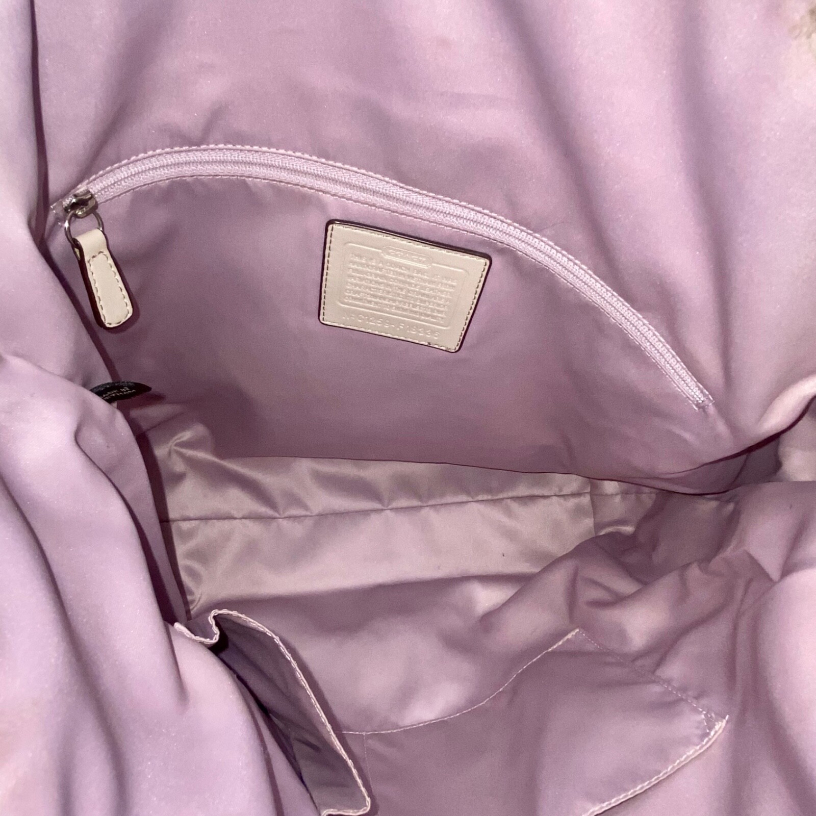 Coach Laura Signature Embossed Large Leather Tote F18336 Taupe