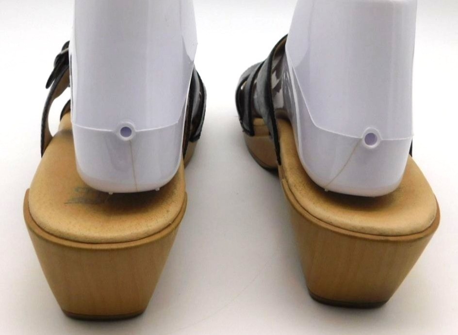 Dansko Karena Sandals EU 40 US 9-9.5 Black Leather Buckle Comfort Slides