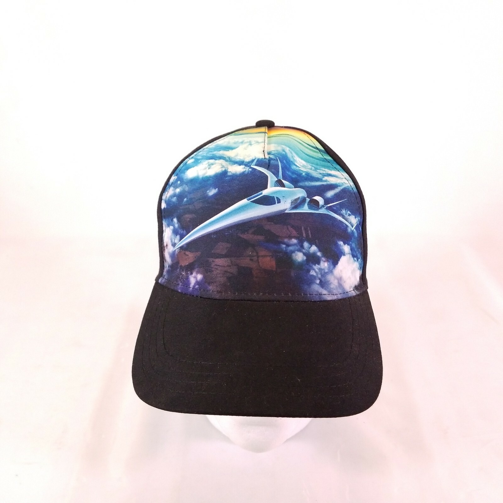 BOEING Above And Beyond Aerospace Flight Exhibition Hat Cap Black Adjustable Y9