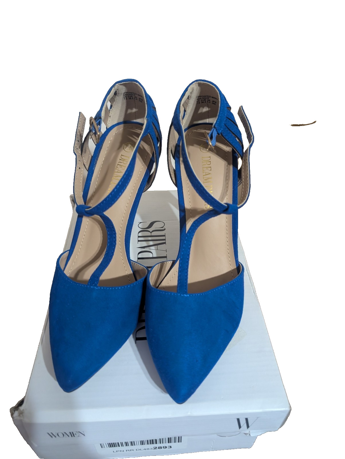 dream pairs heels size 7.5 blue