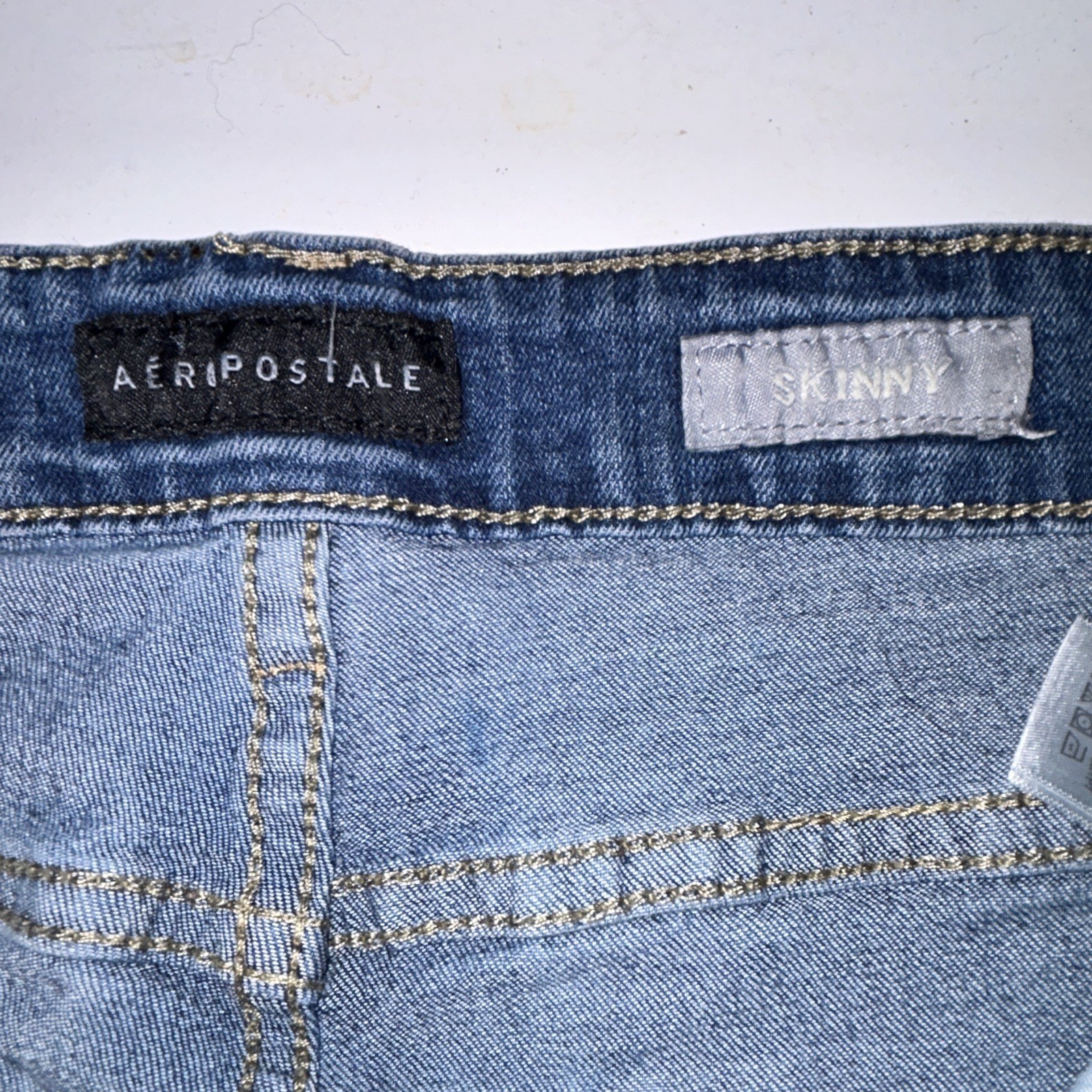 Aéropostale Men’s Blue Medium Wash Denim Skinny Jeans Pre-Owned