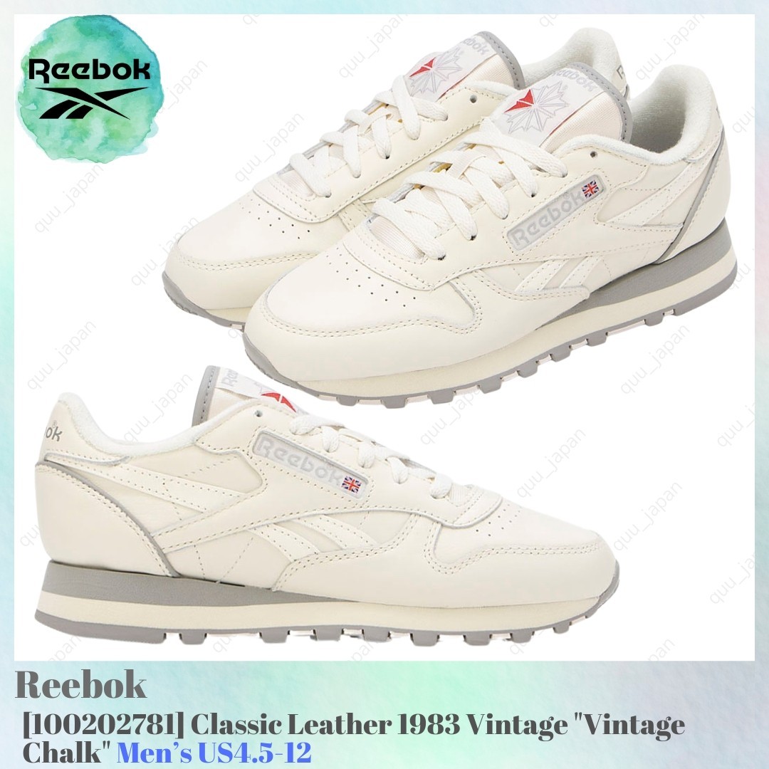 Reebok Classic Leather 1983 Vintage Vintage Chalk 100202781 Men’s US4.5-12 NEW