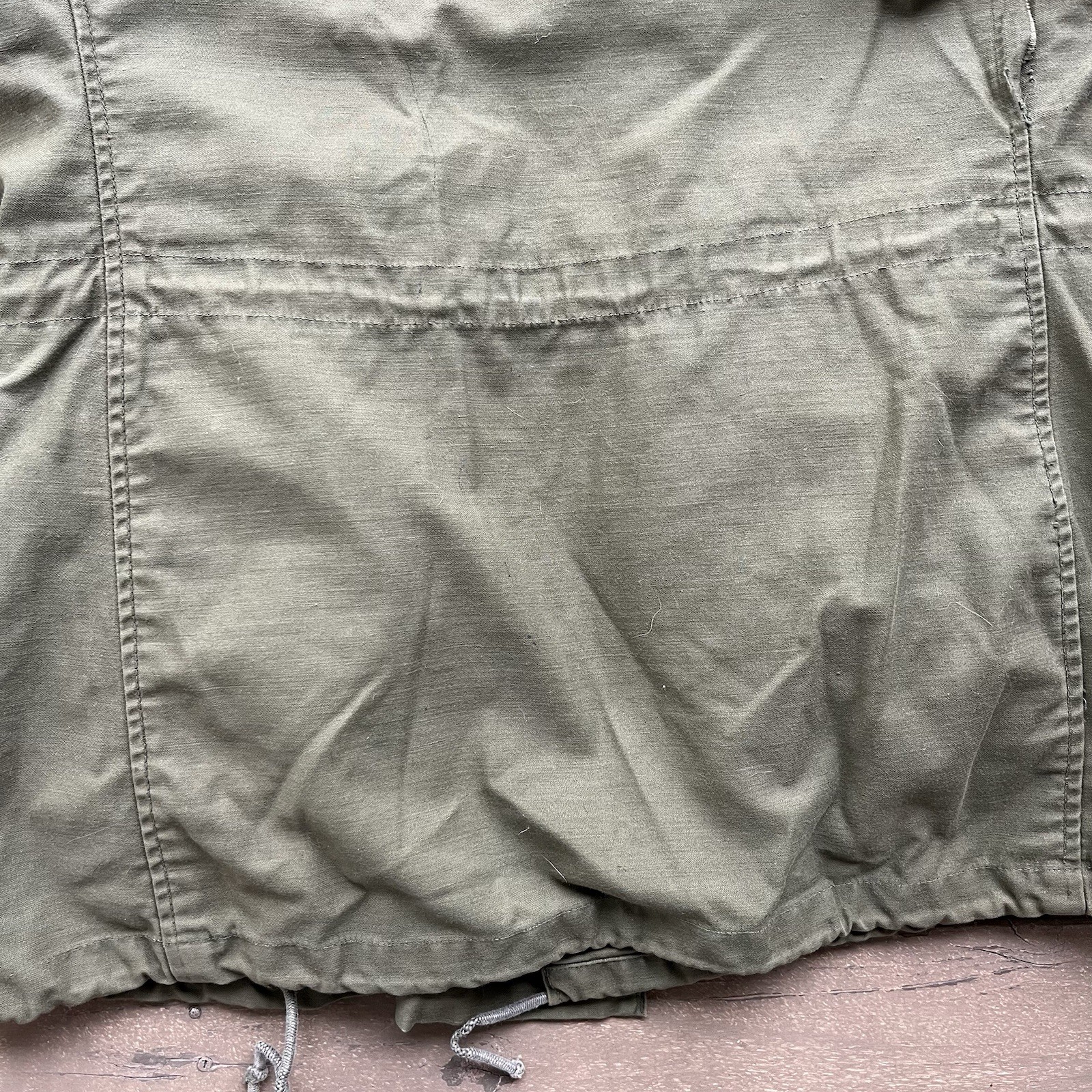 Vintage M-65 Field Jacket Olive Drab Green Military Utility Coat Medium
