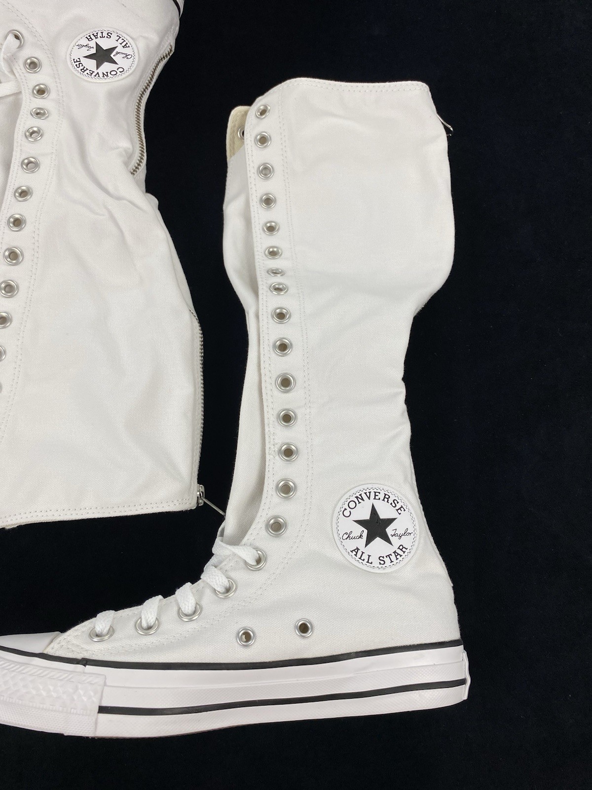 NEW Converse Chuck Taylor All Star XX Knee Hi White Black Shoes Sneakers A10456C