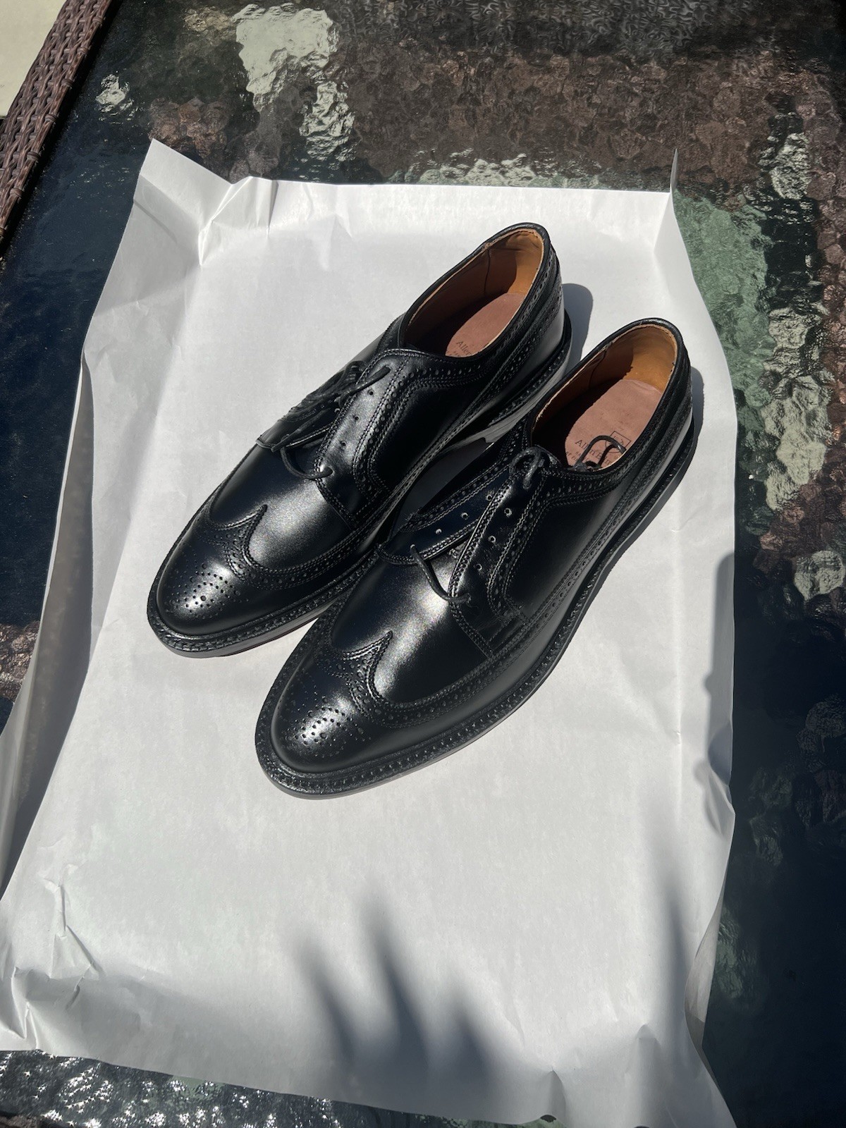 Allen Edmonds MacNeil Black Leather Wingtip Men’s Dress Shoes 13D