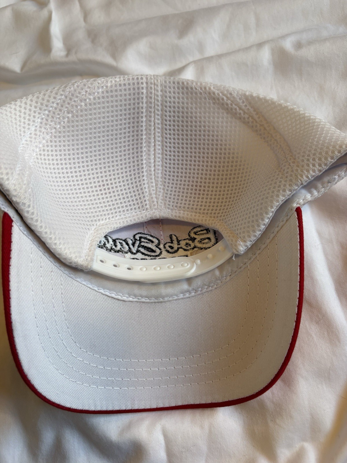 Bob Evans Farms Cap Restaurant Spell Out Logo Mesh Snapback Trucker Baseball Hat