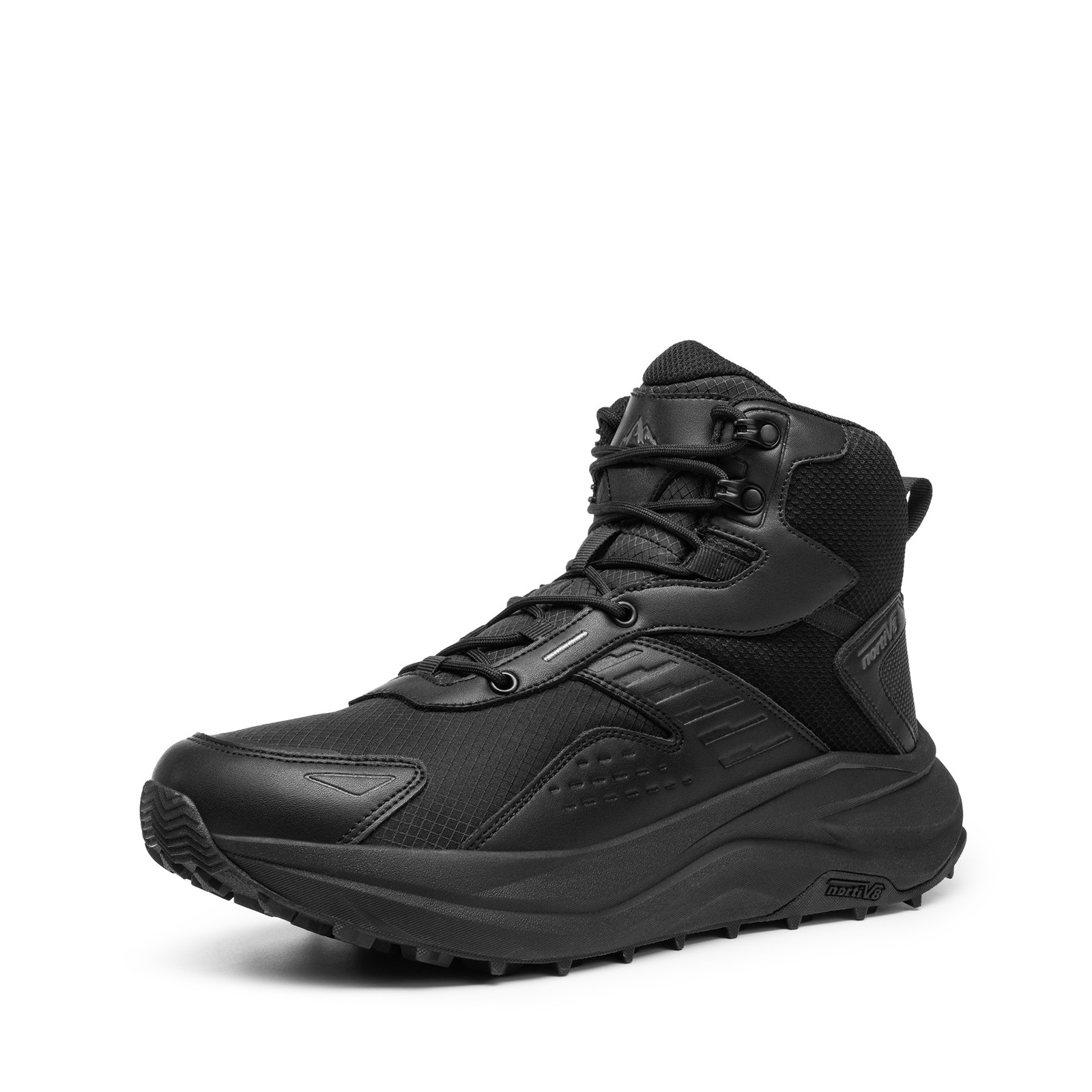 NORTIV 8 Men Wide Toe Box Hiking Boots Waterproof Trekking Camping Shoes