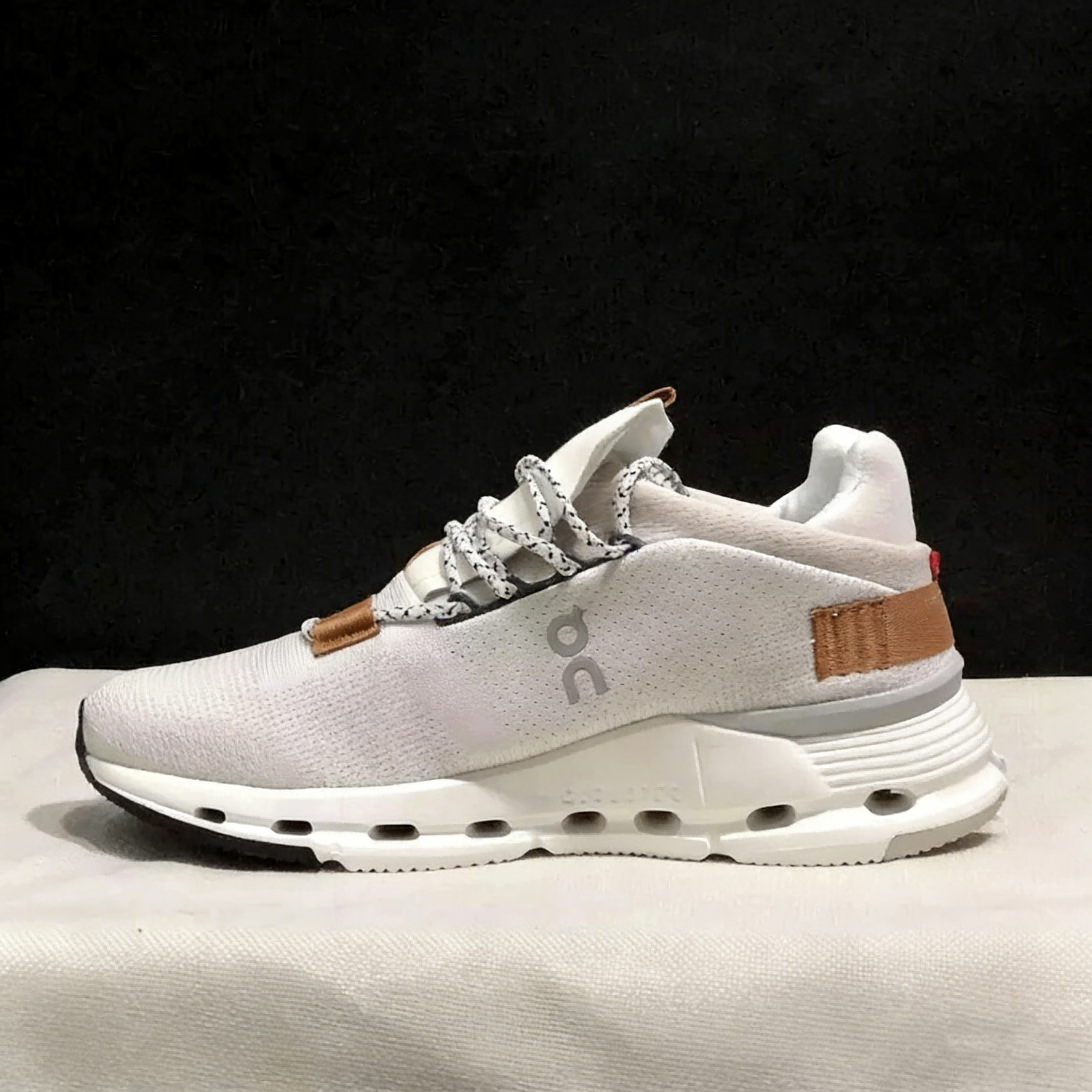 White & Pearl Cloudnova Lightweight Sneakers Unisex Men Women Brand