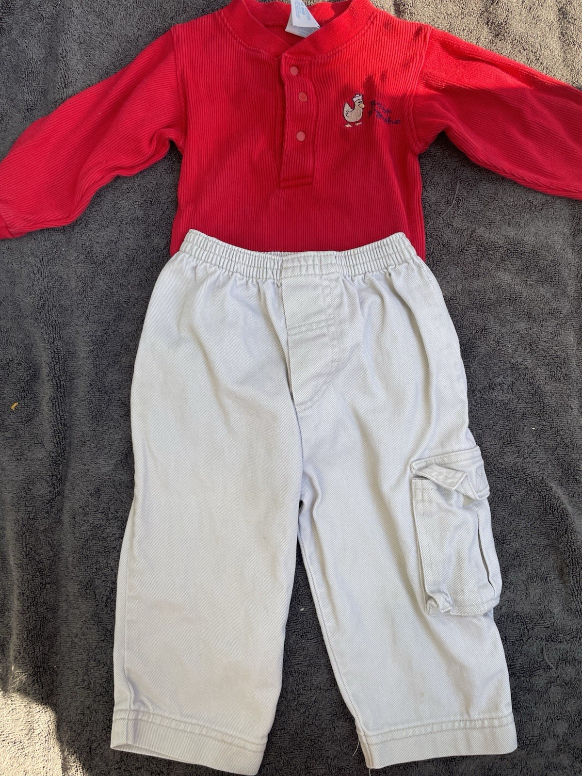 Vintage Oshkosh B Gosh Baby Bodysuit And Pants Set 2 Pc
