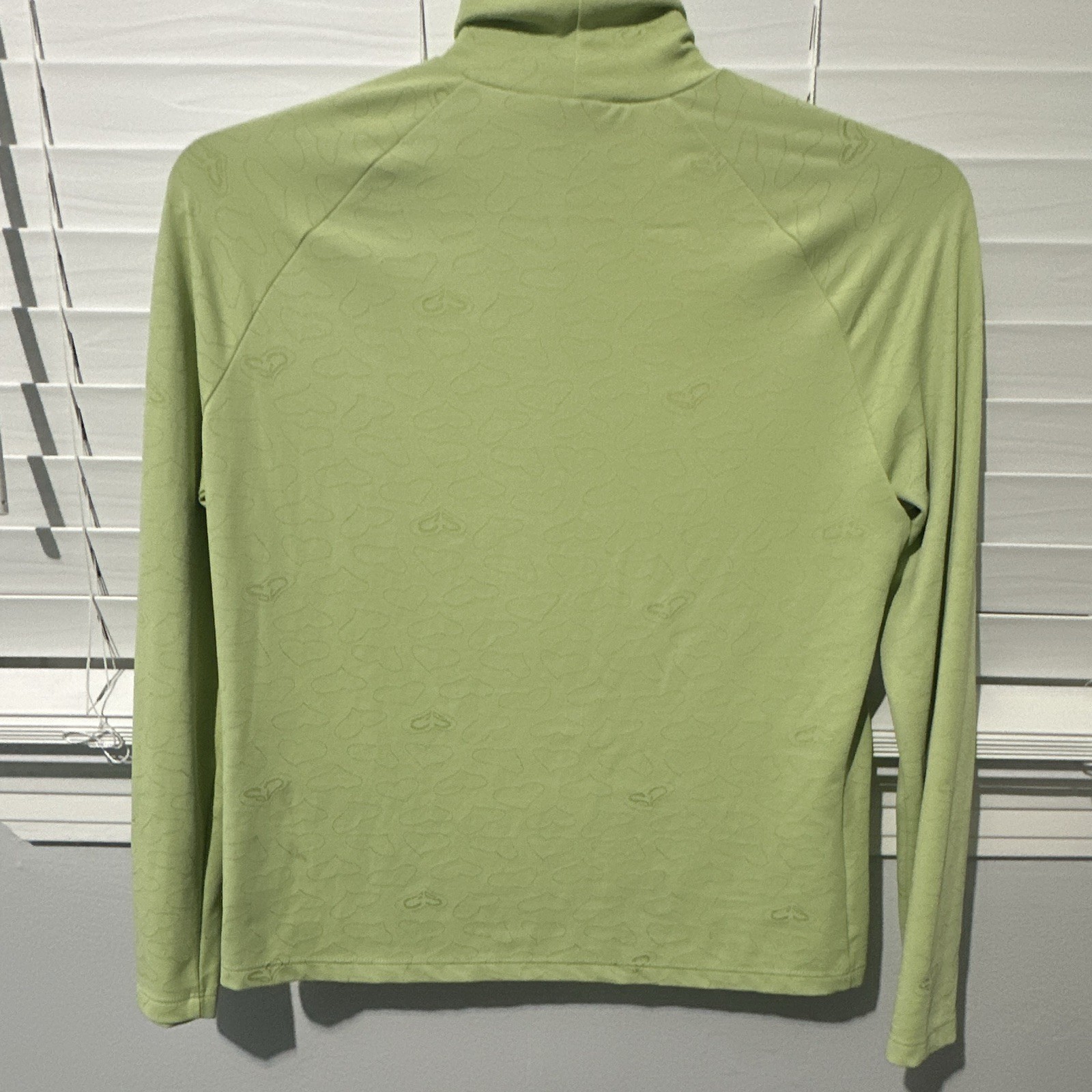 St. John Sport by Marie Gray Women’s M Green Animal Print Mock Neck Knit Top