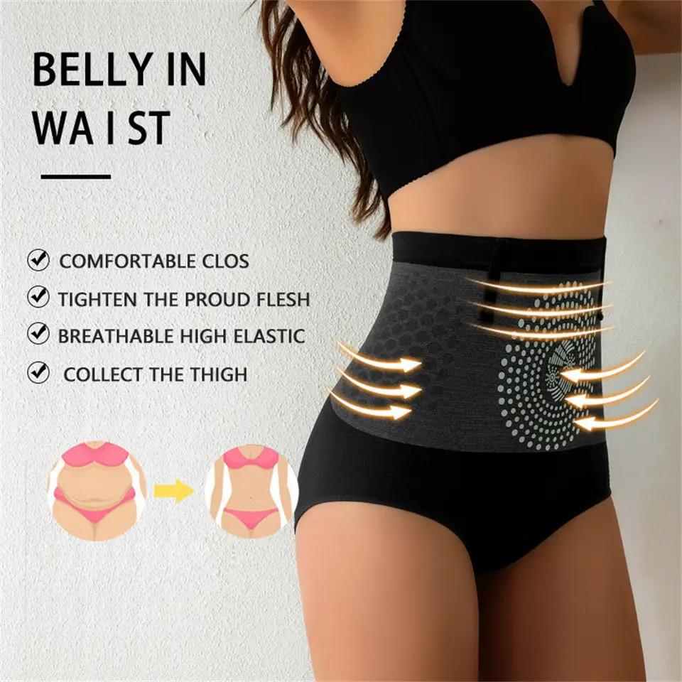Women’s High-Waisted Tummy Control Shapewear Panties Slimming Waist Support USA