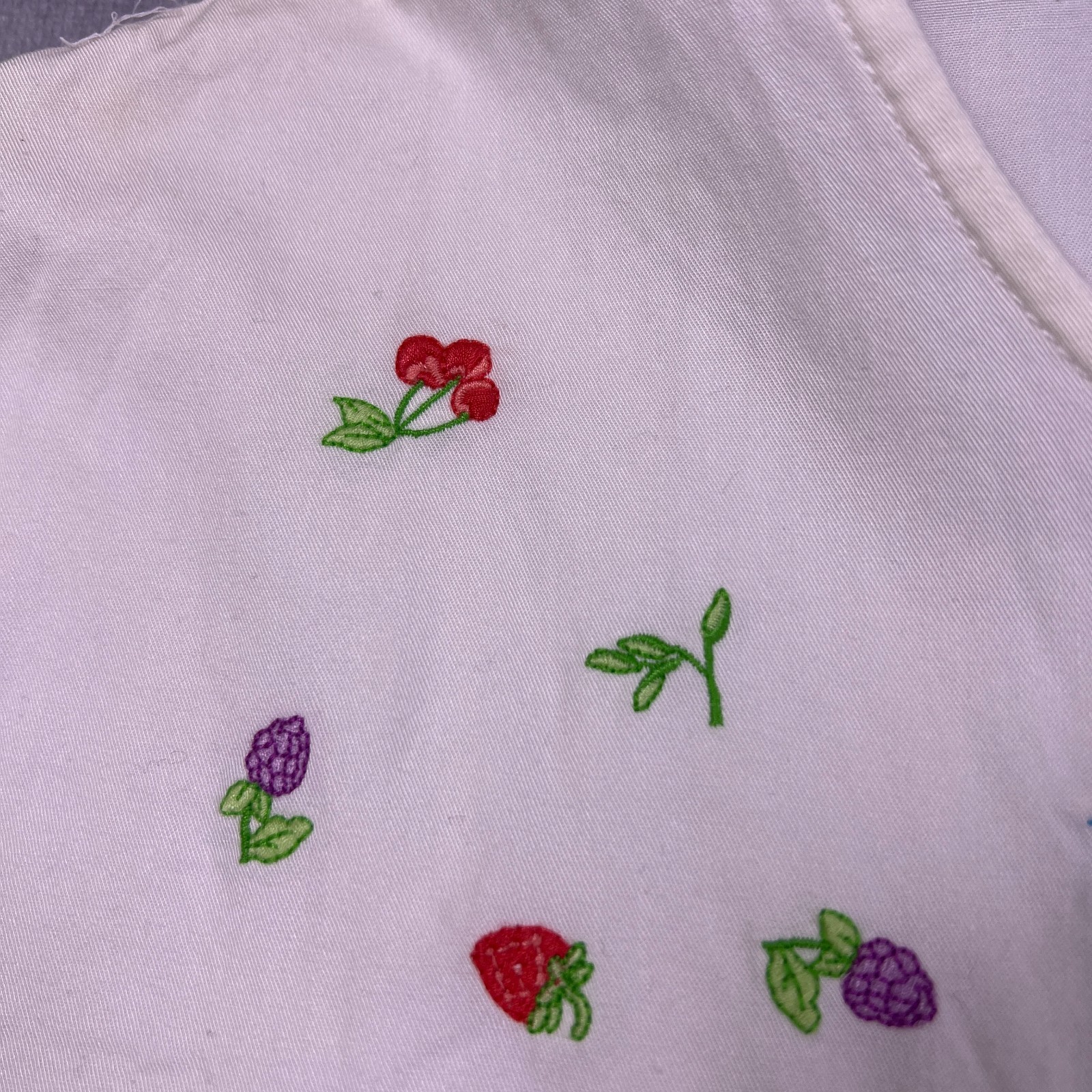 Northern Reflections Womens White Floral Embroidery Short-Sleeve Shirt Size M