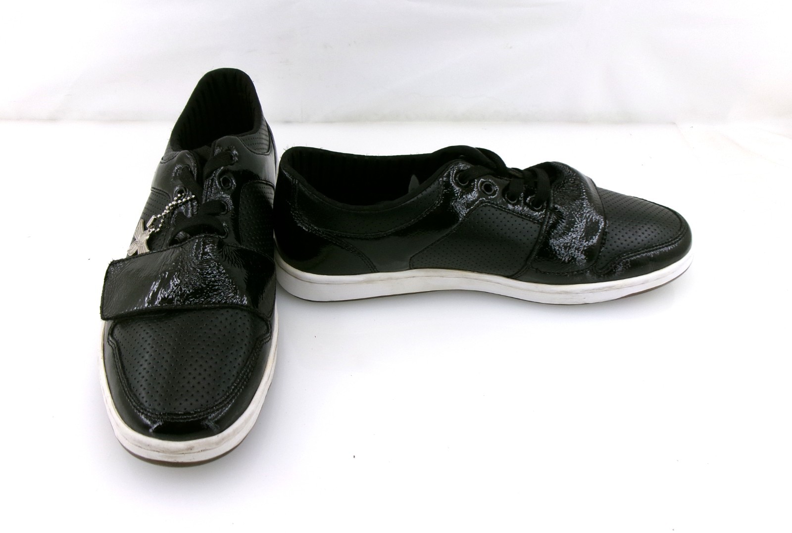 Creative Recreation Shoes Cesario Lo Pat Leather Blk Sneaker Mismatched 10.5/10