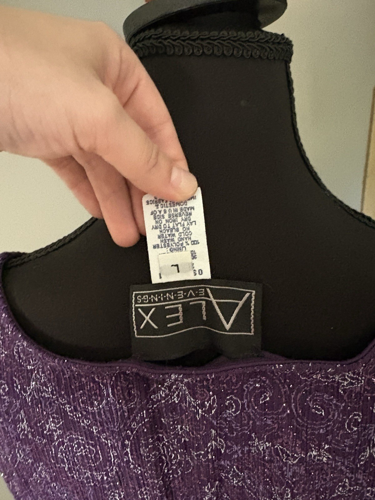 Y2K Whimsygoth Alex Evenings Purple Paisley Tank W Purple Sparkles