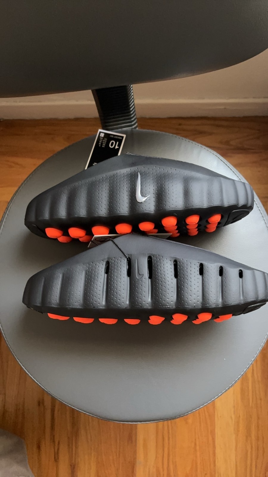 Nike Mind 001 Black/Chrome Slides (Size 7-12) New With Box *Run Small*