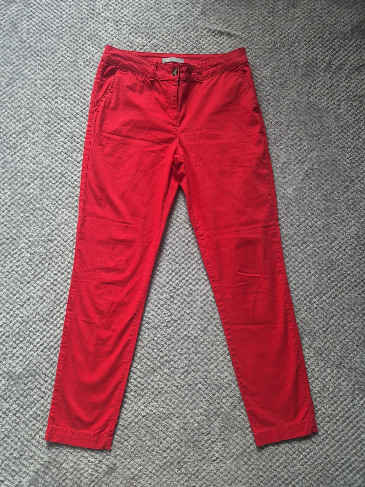 Marks and Spencer Women’s Red Chino Trousers Jeggings Size UK 12
