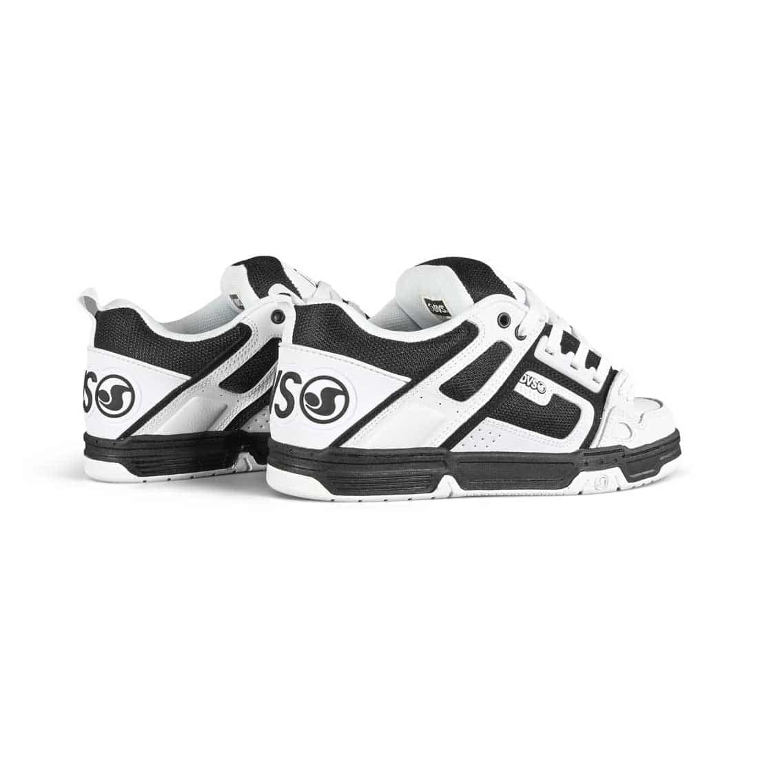 DVS Comanche Skate Shoes – White/Black/White Leather