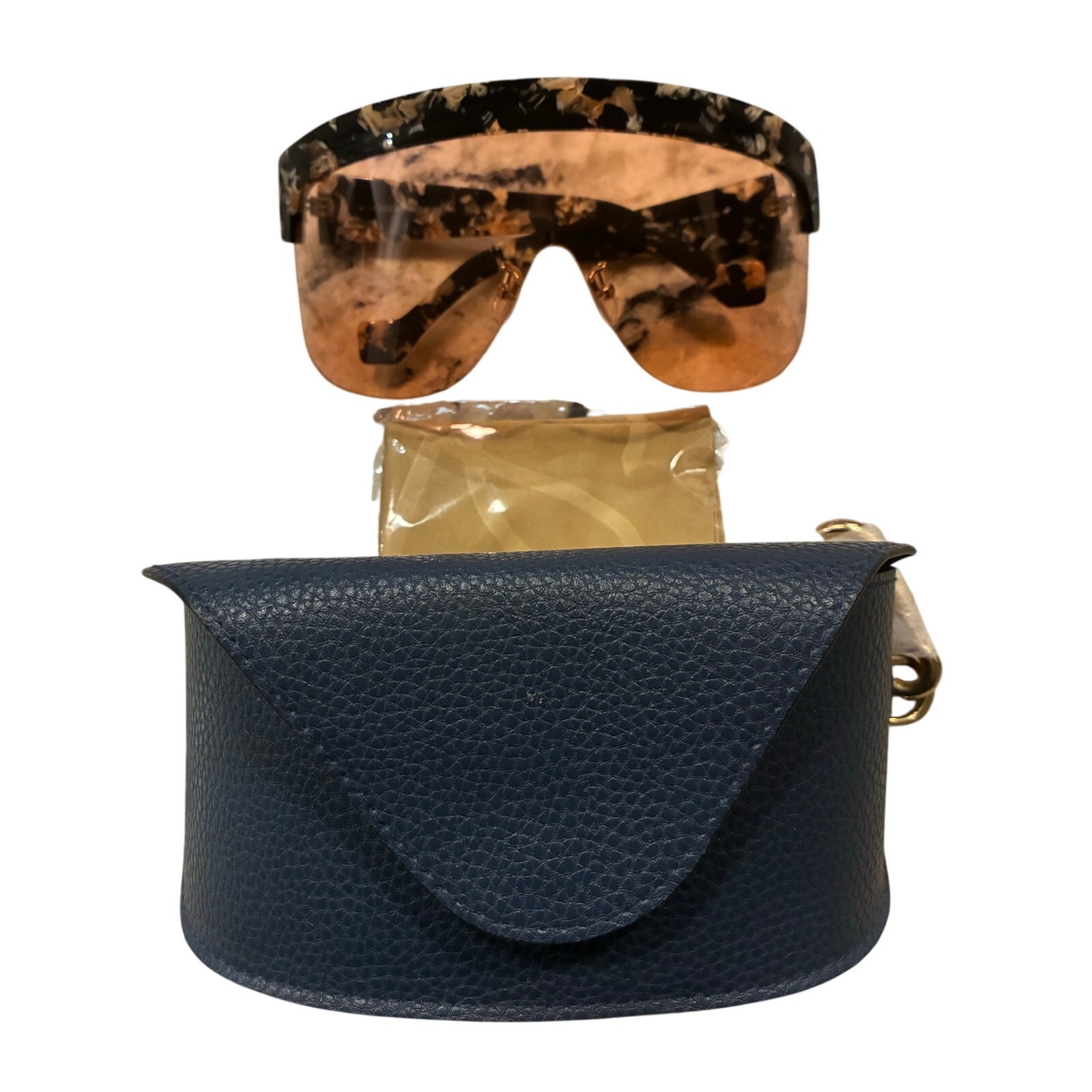 Loewe Shield Pink Translucent Sunglasses