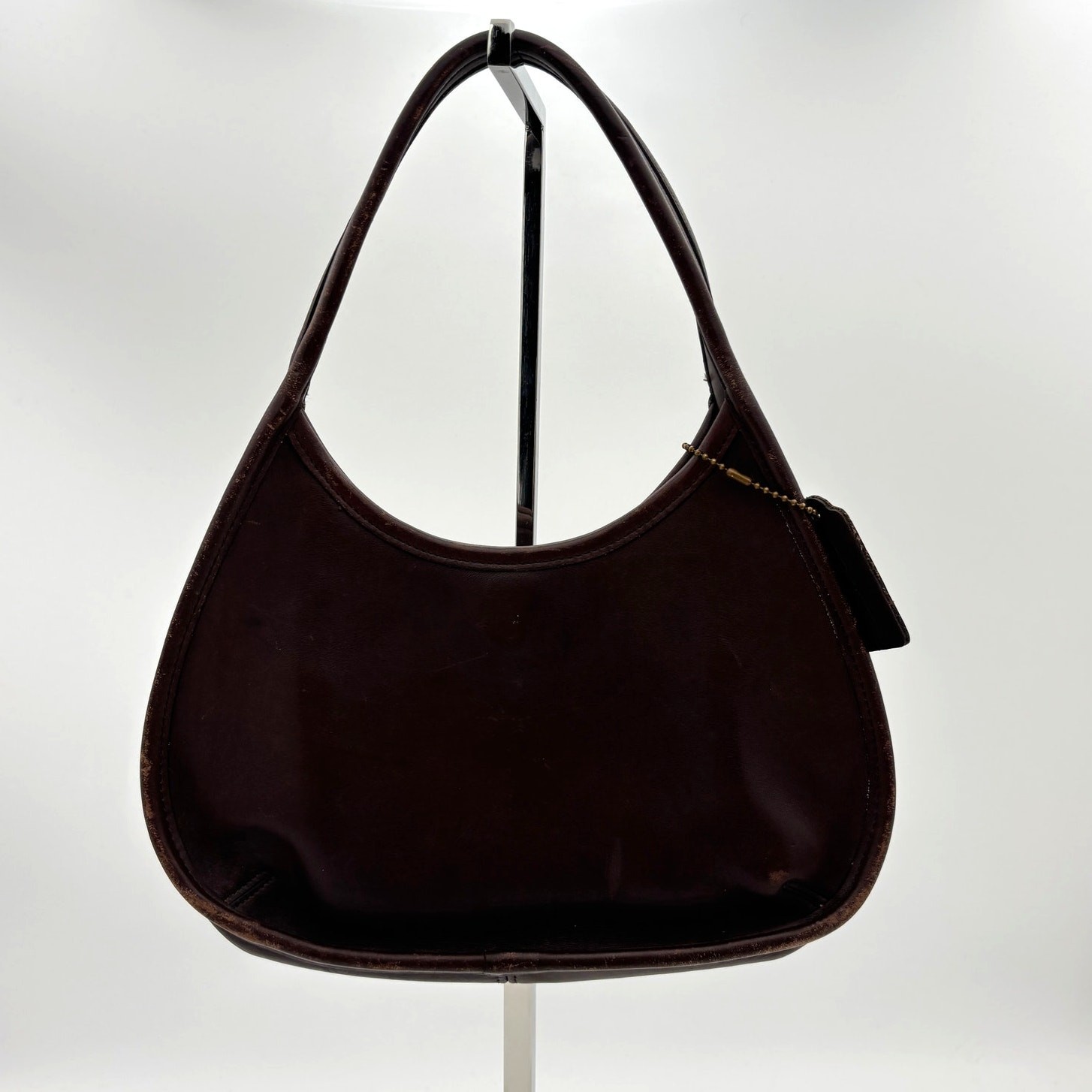 Vintage Coach Mini Ergo Mahogany Handbag Satchel Leather Hobo 9027 Made in USA